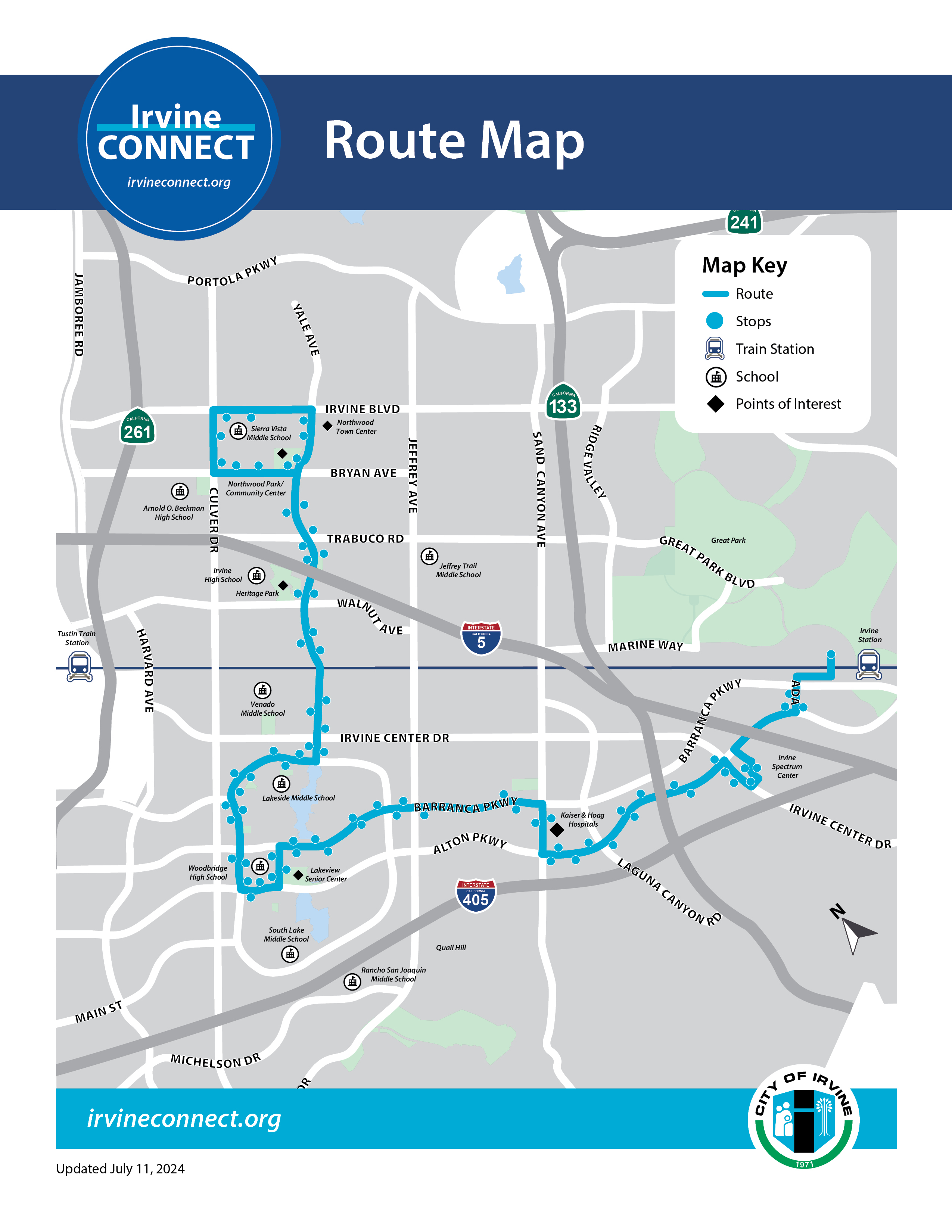 Map Of California Irvine