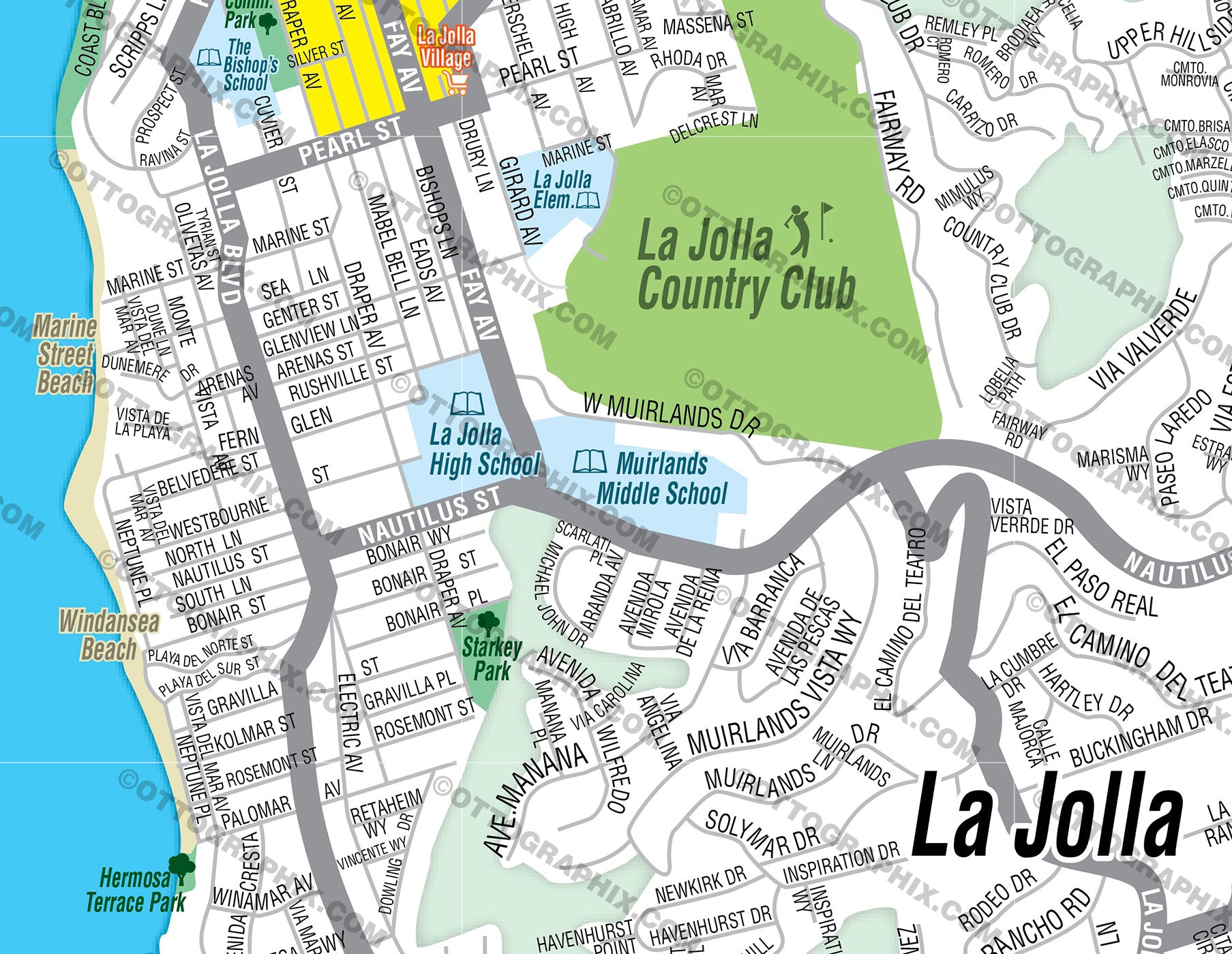 Map Of California La Jolla