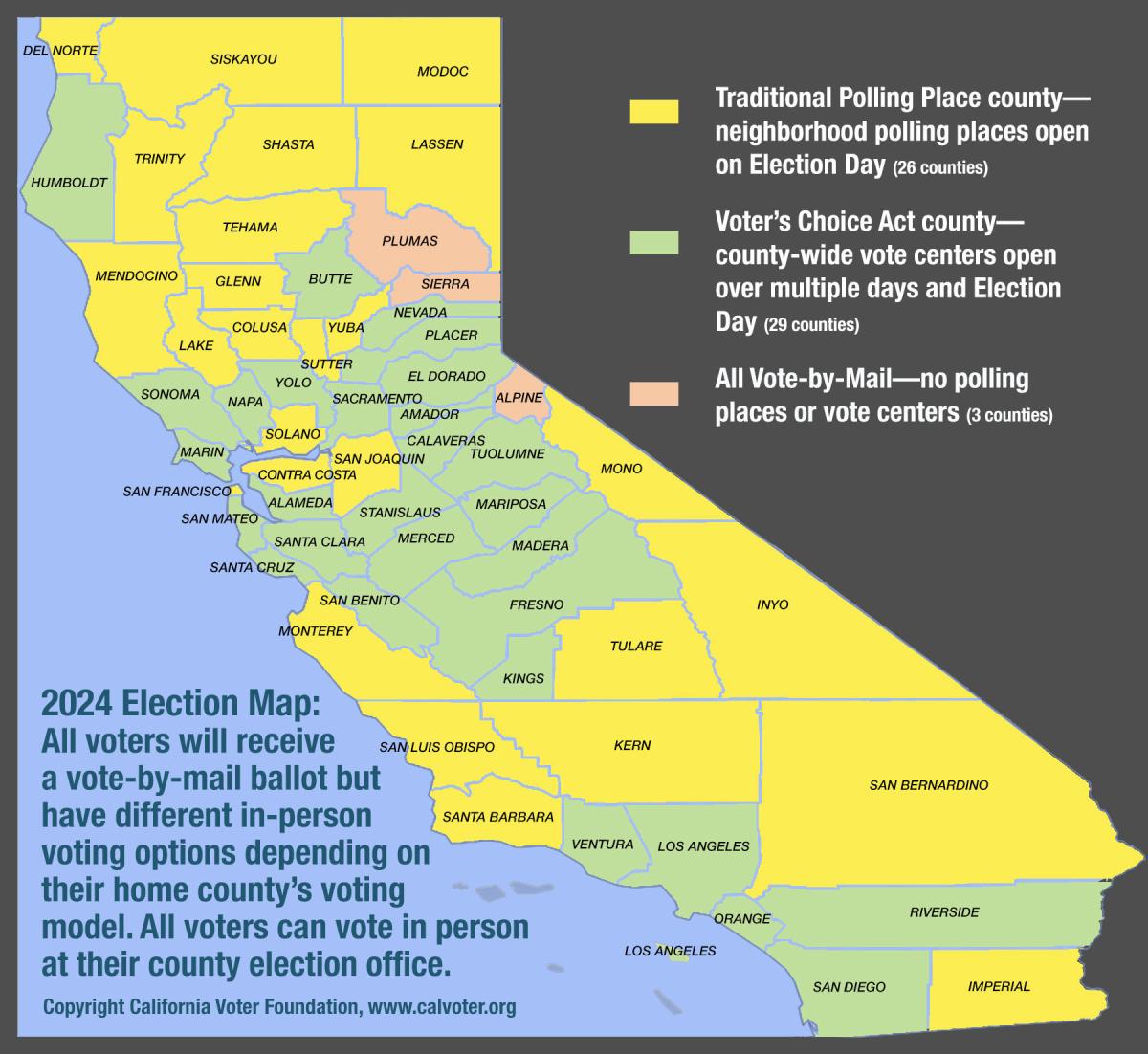 Map Of California Voting