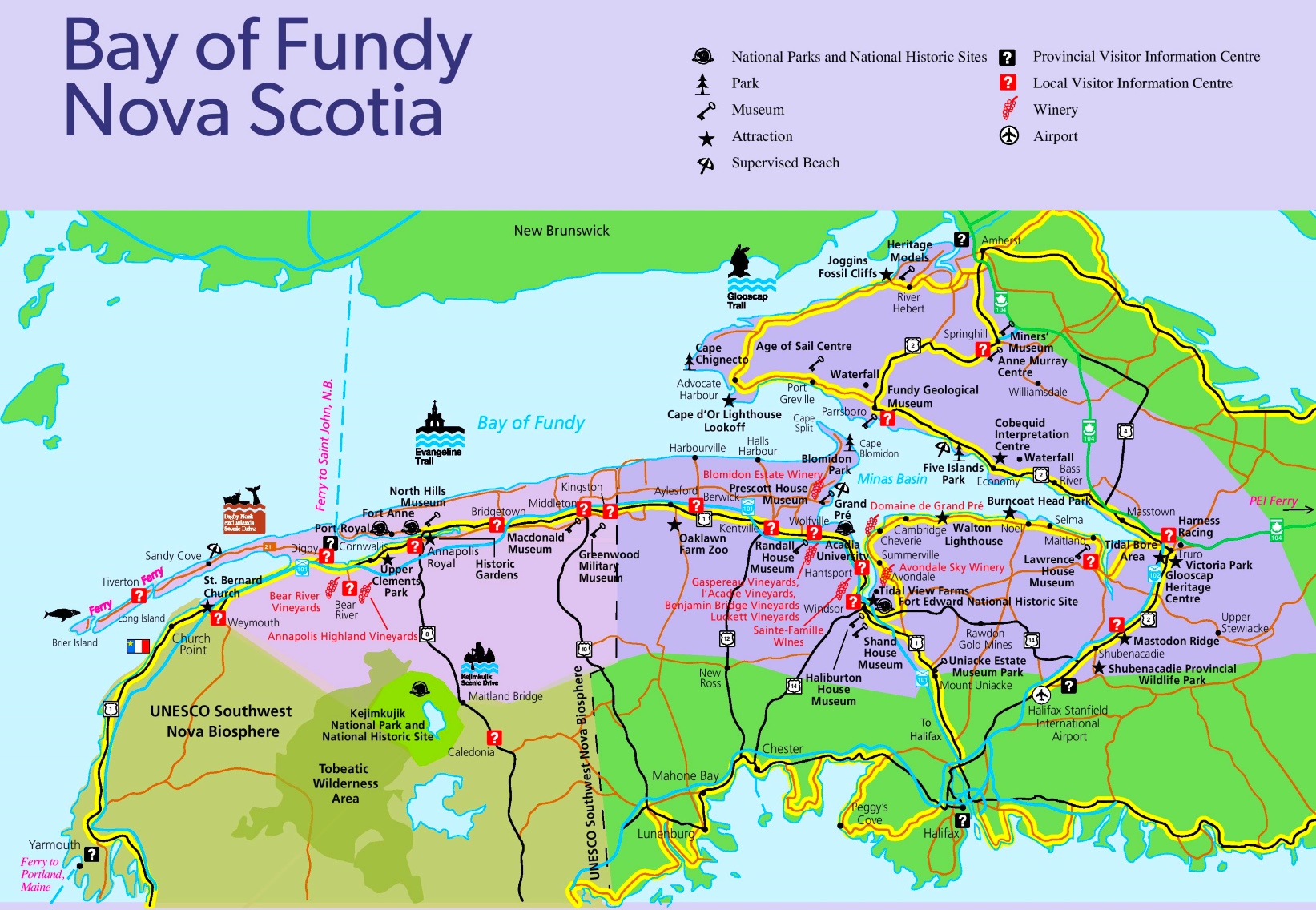 Map Of Canada Bay Of Fundy