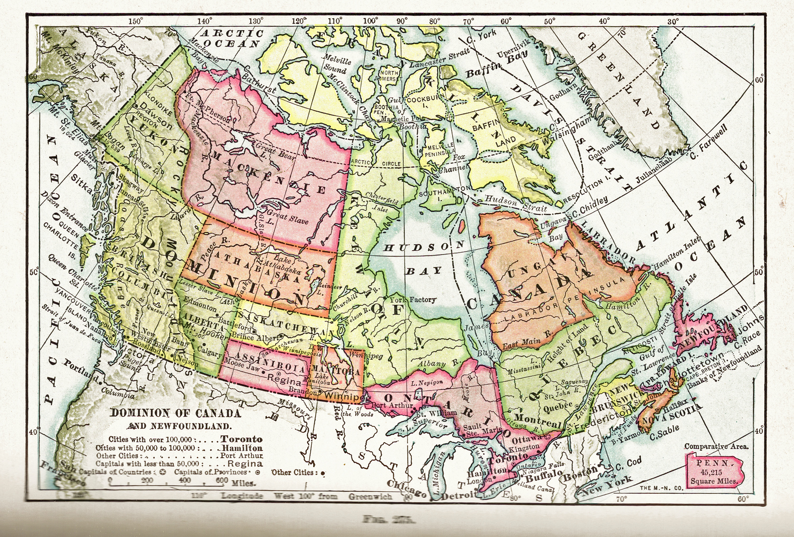 Map Of Canada In The 1800S