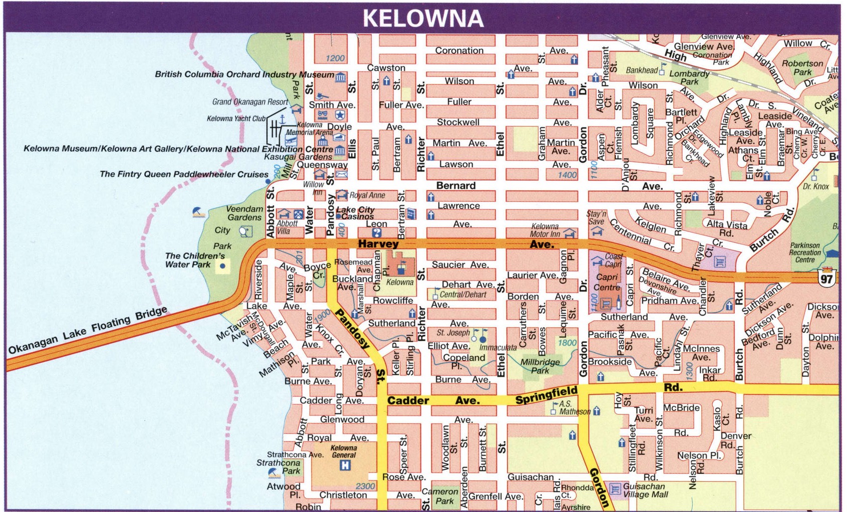 Map Of Canada Kelowna