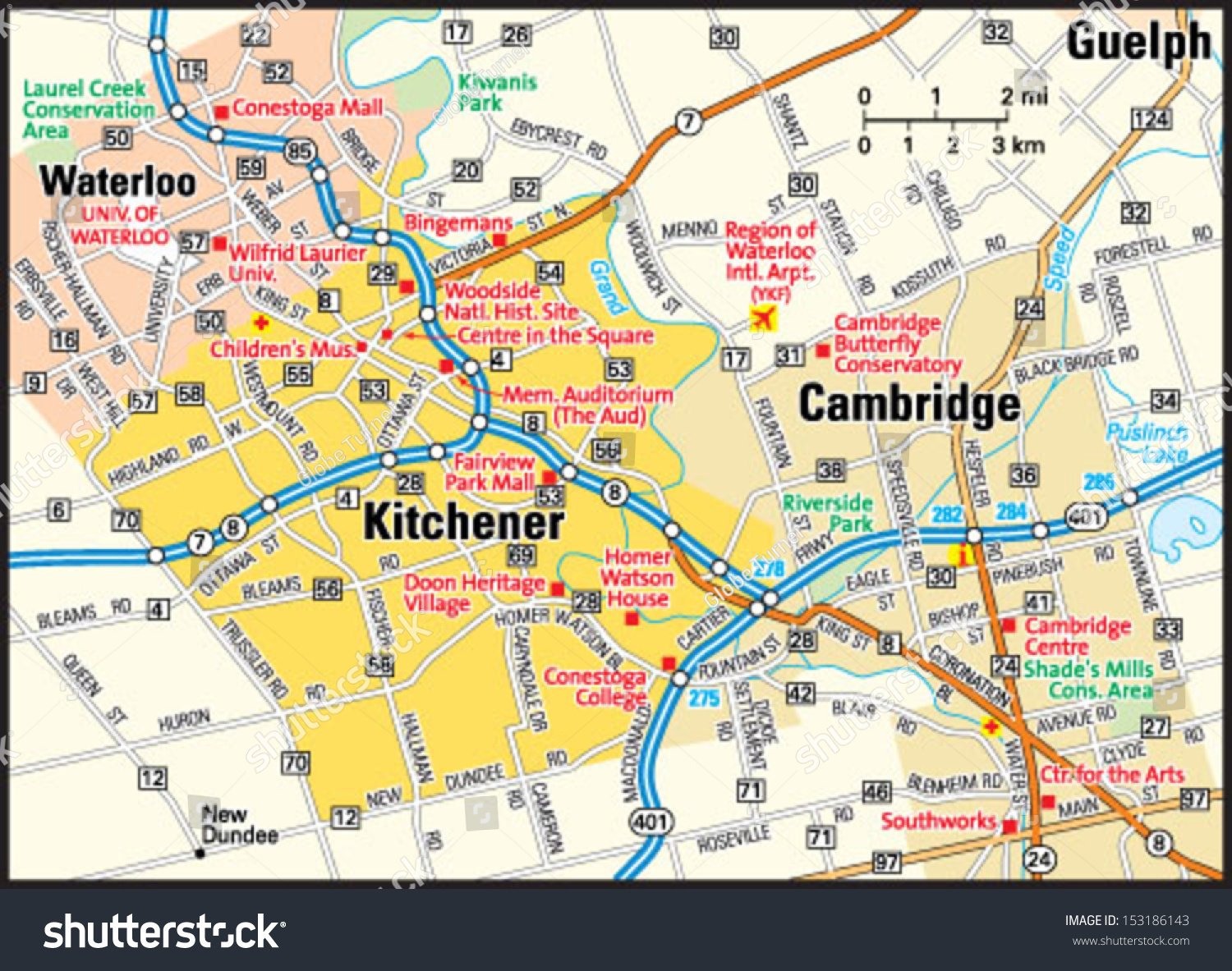 Map Of Canada Kitchener