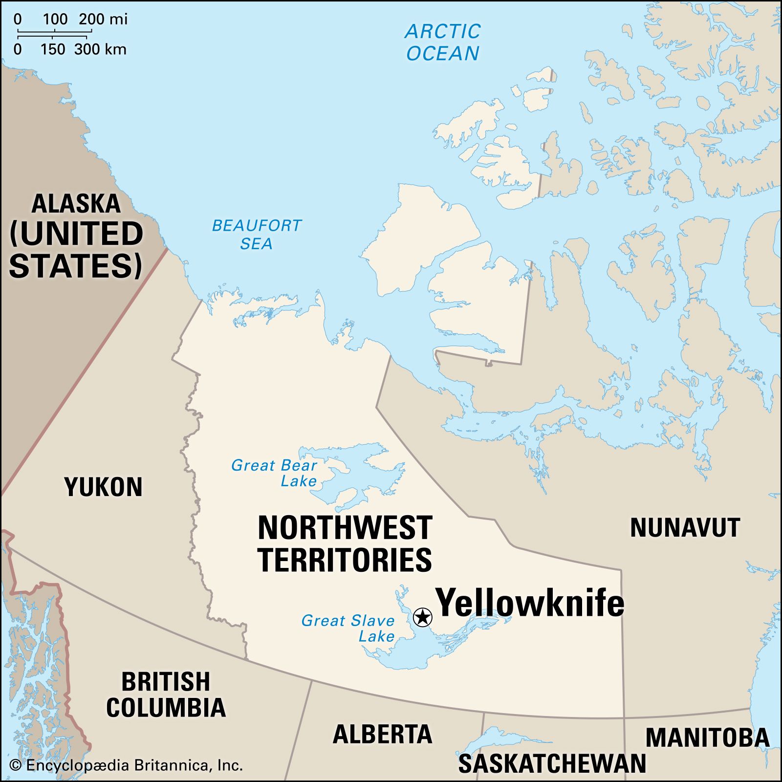 Map Of Canada Yellowknife