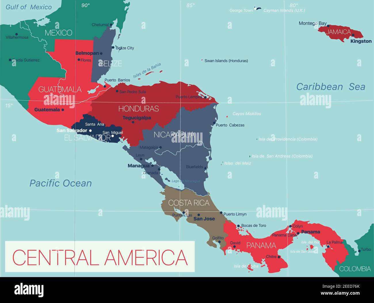 Map Of Central America Game