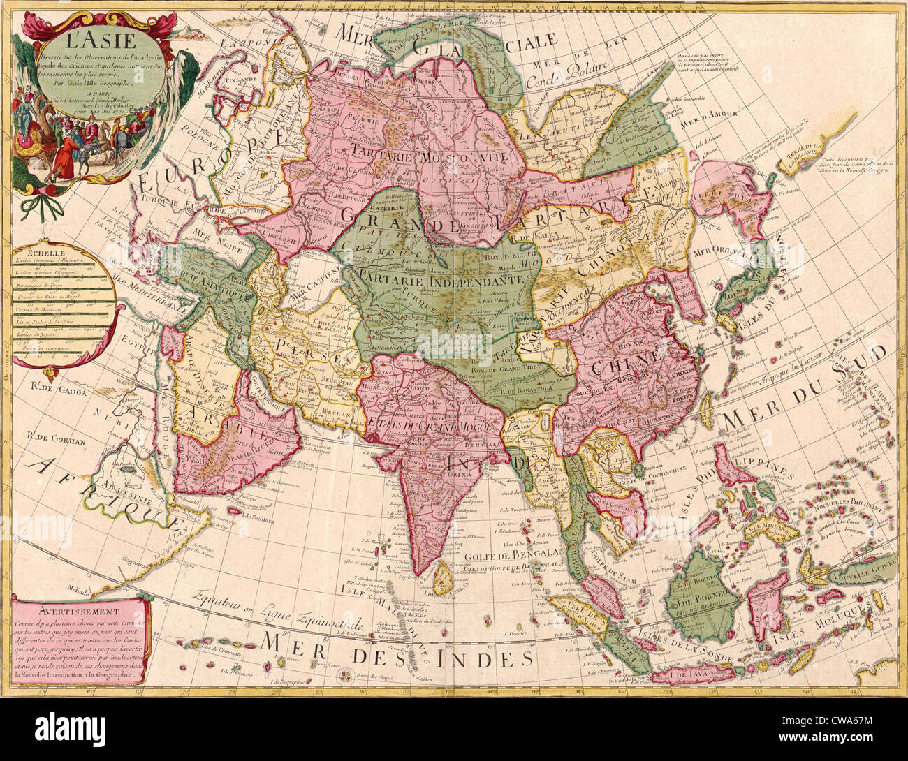 Map Of Central Asia In 1700