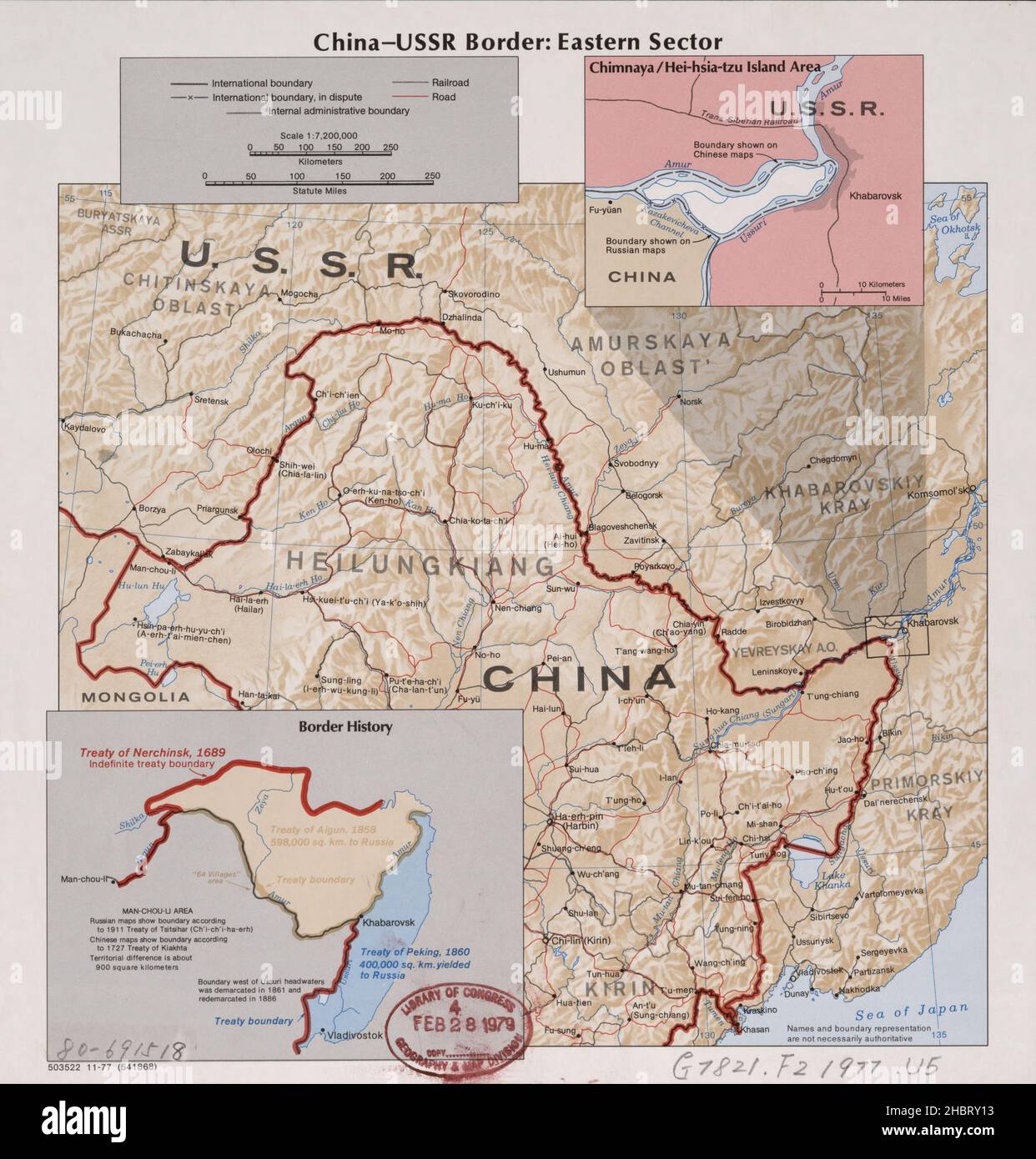 Map Of China And Ussr