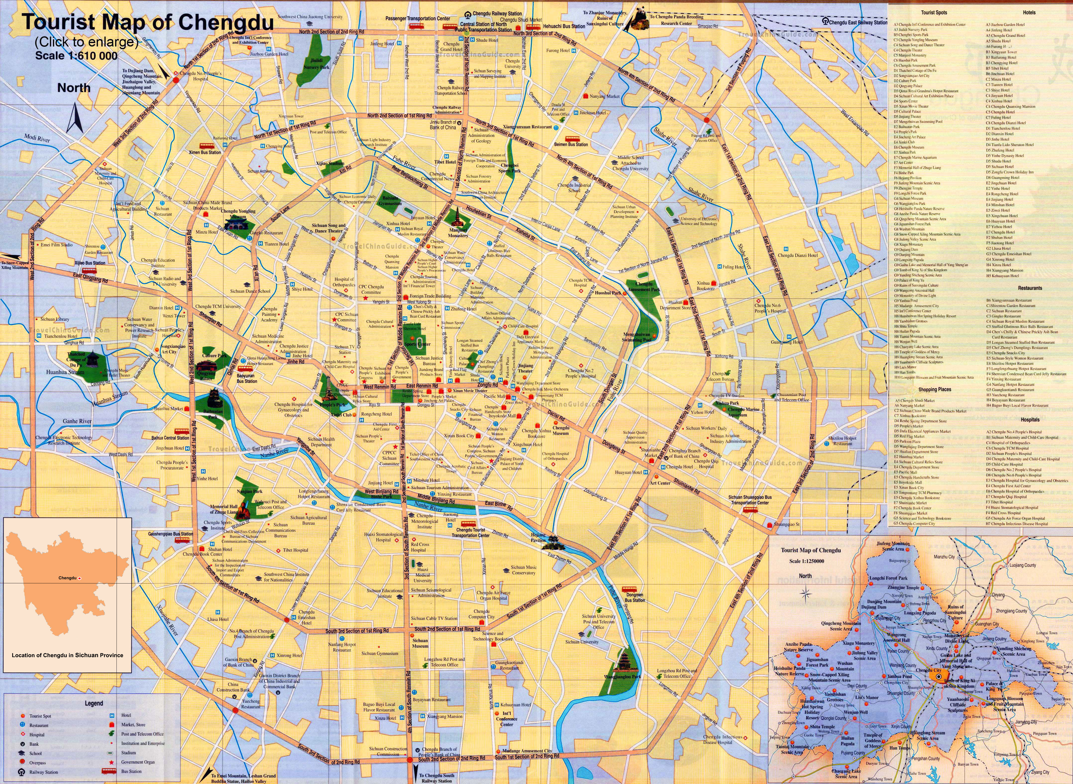 Map Of China Chengdu