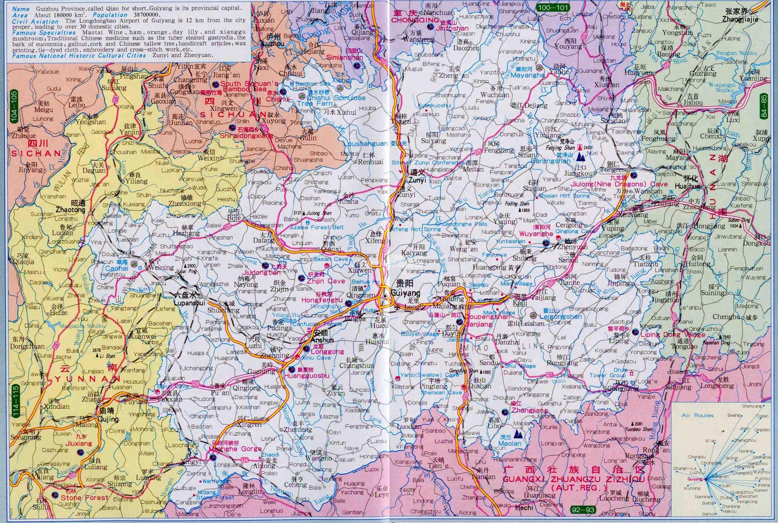 Map Of China Guizhou