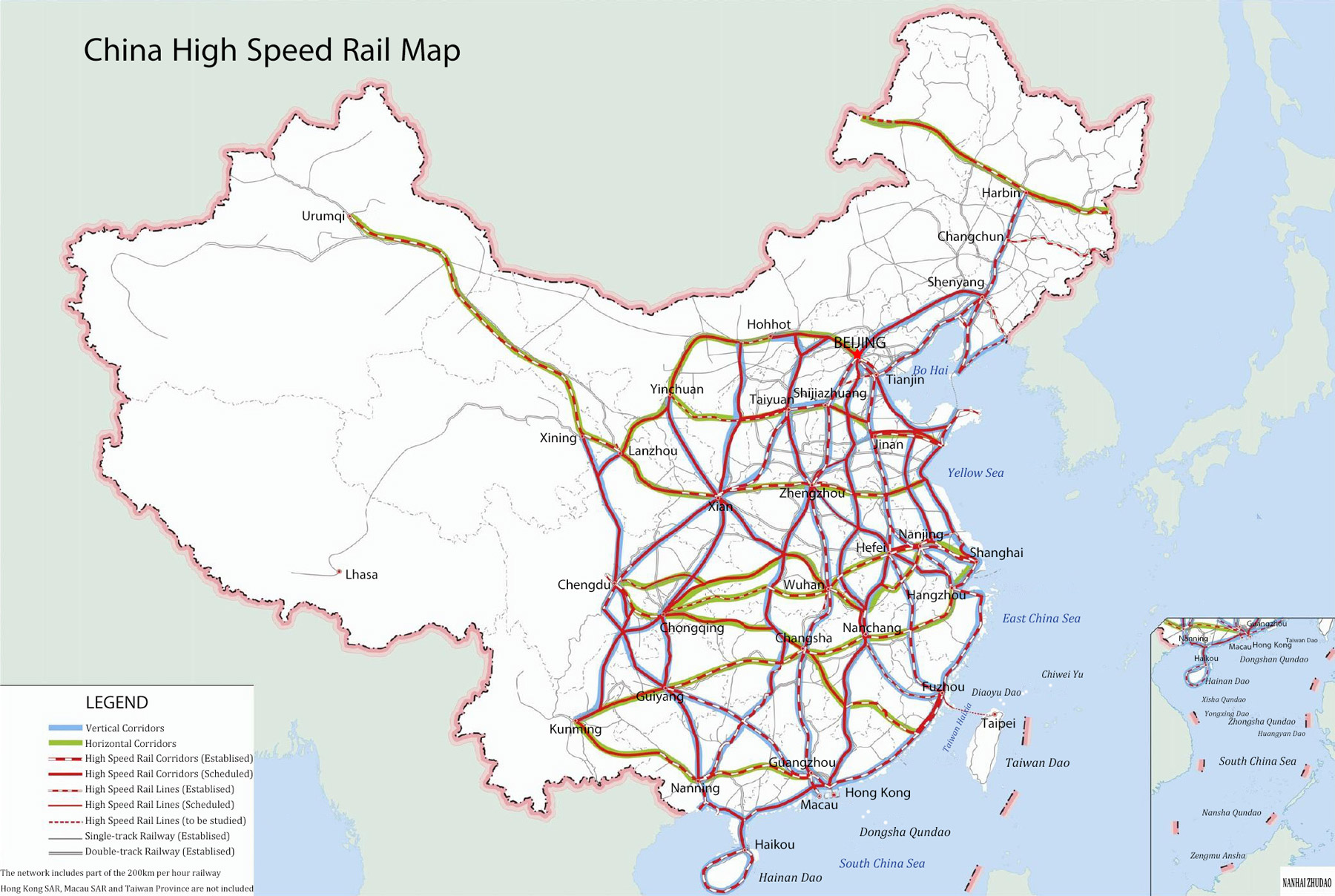 Map Of China High Speed Rail