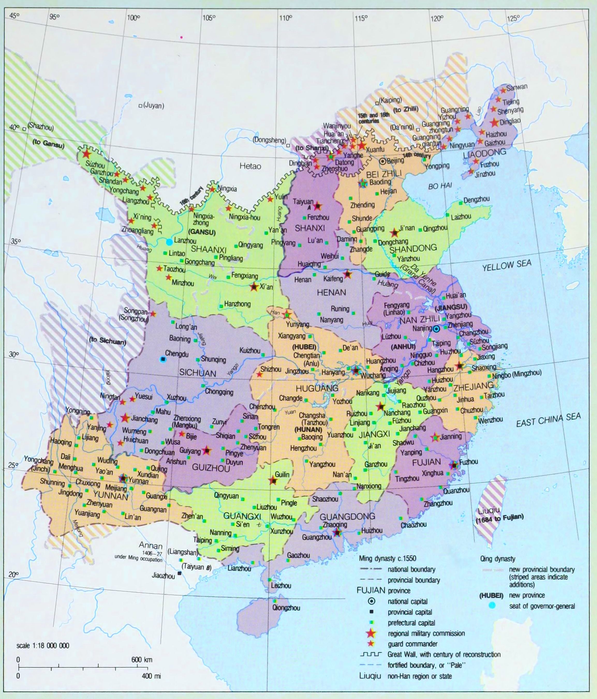 Map Of China Ming Dynasty