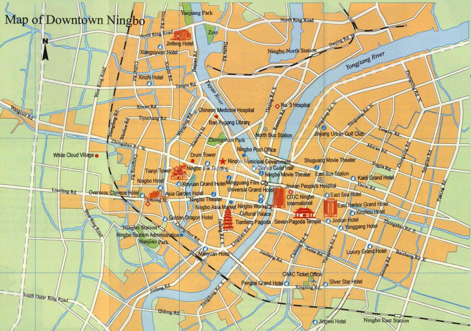 Map Of China Ningbo