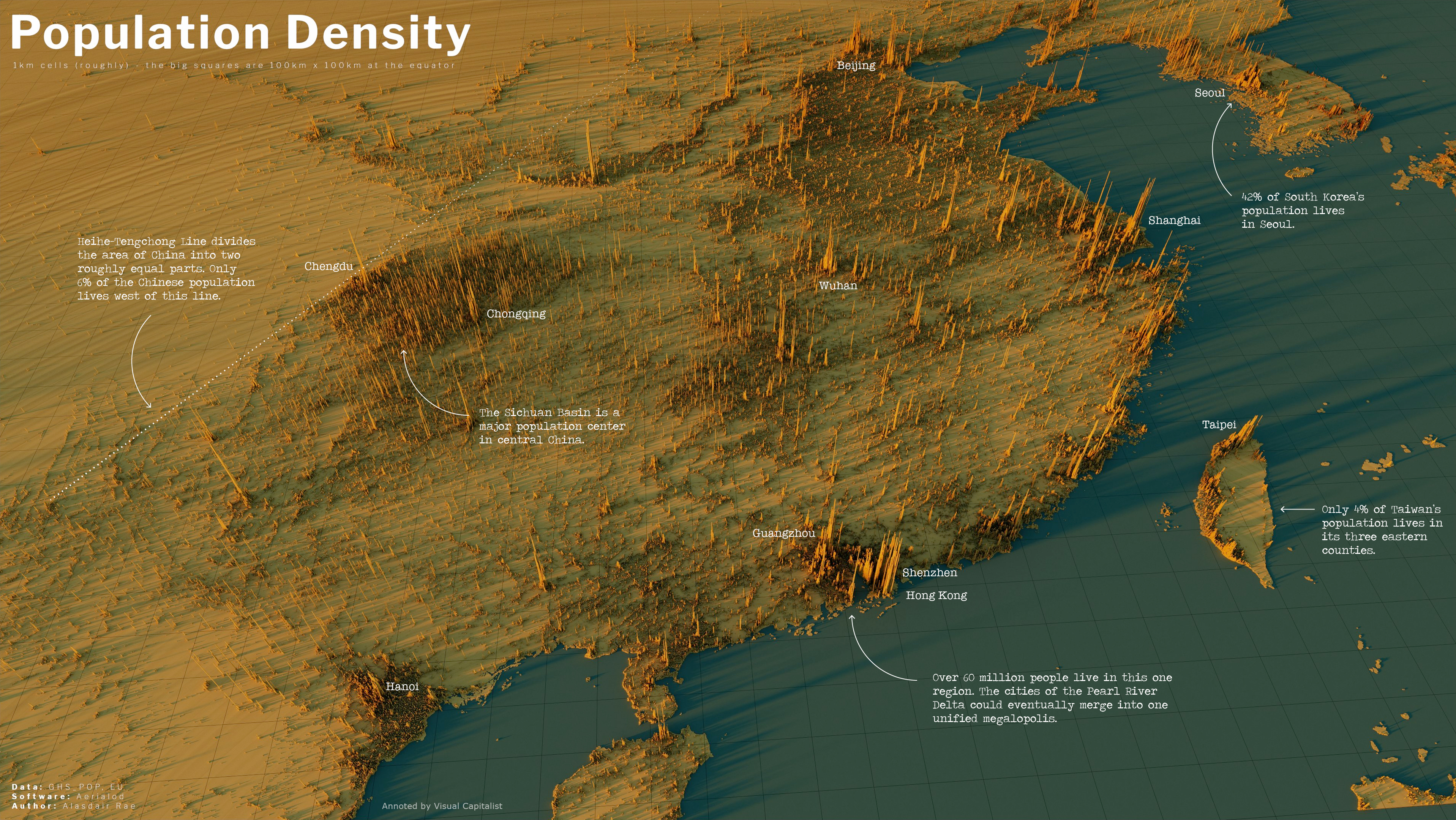 Map Of China Population Density