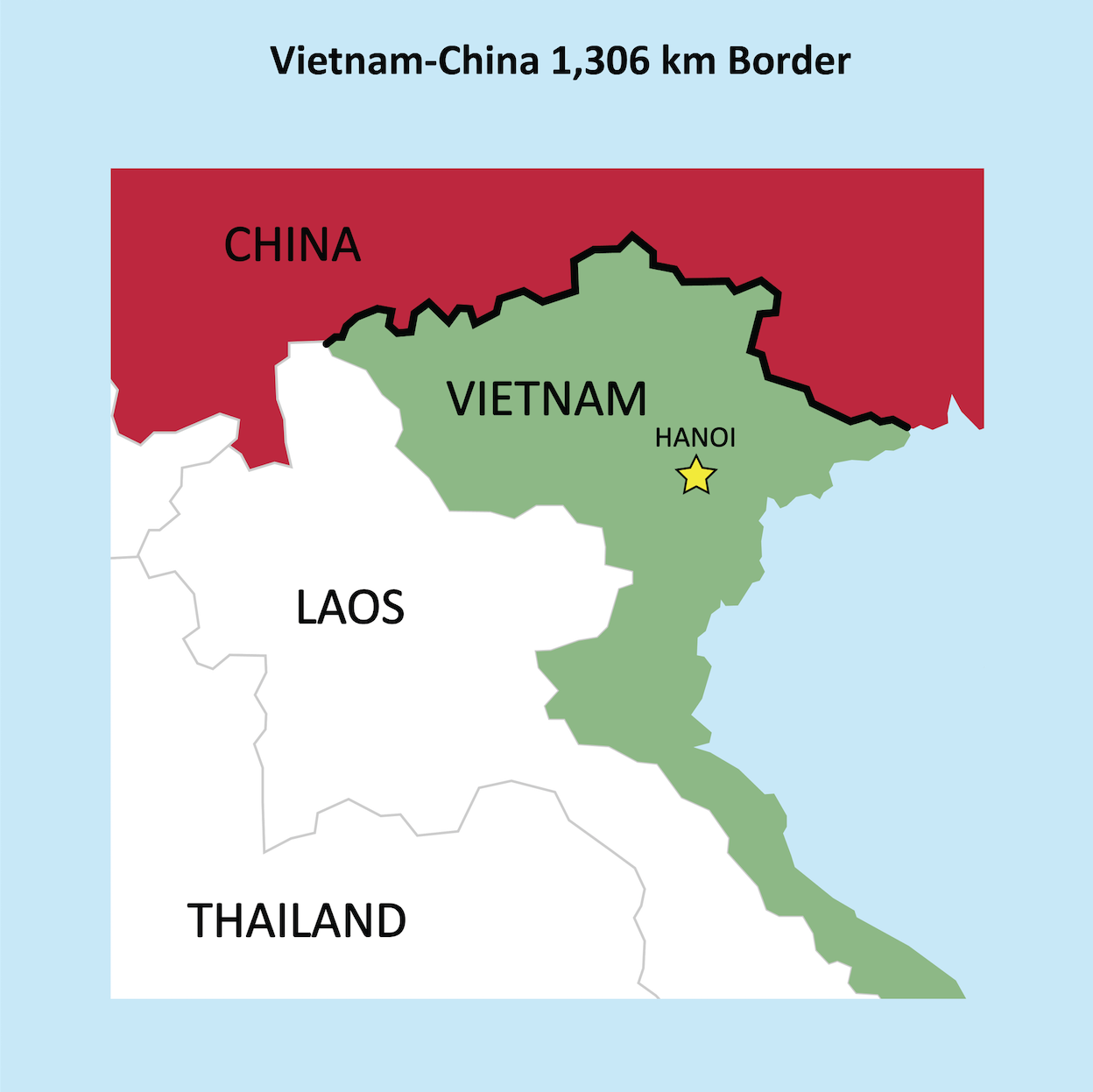 Map Of China Vietnam Border