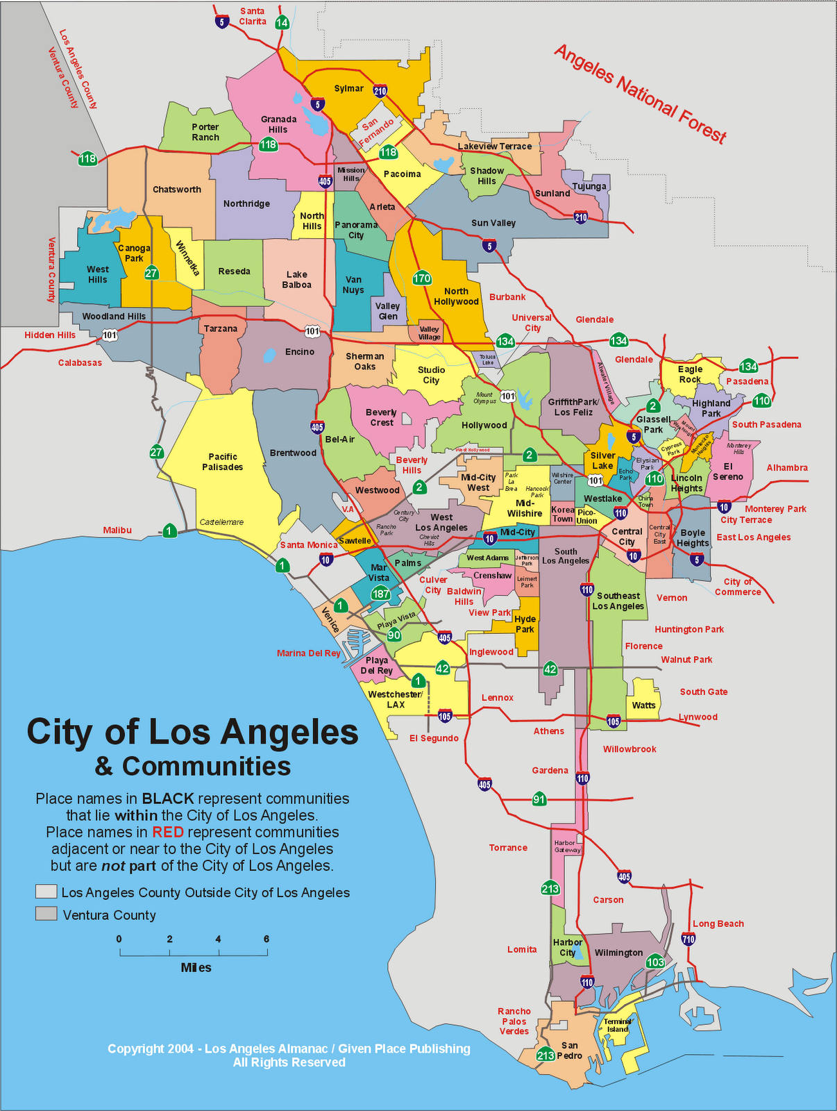 Map Of City Boundaries Los Angeles County
