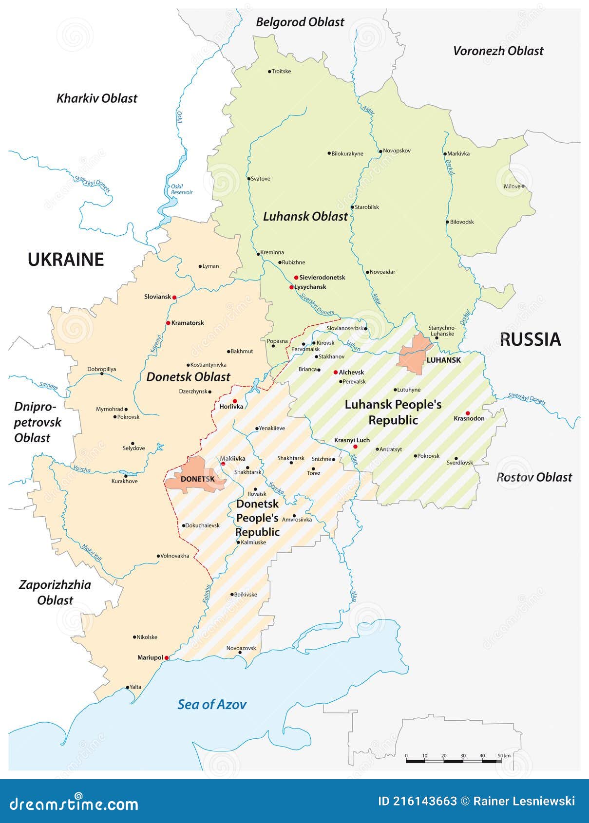 Map Of Donbass
