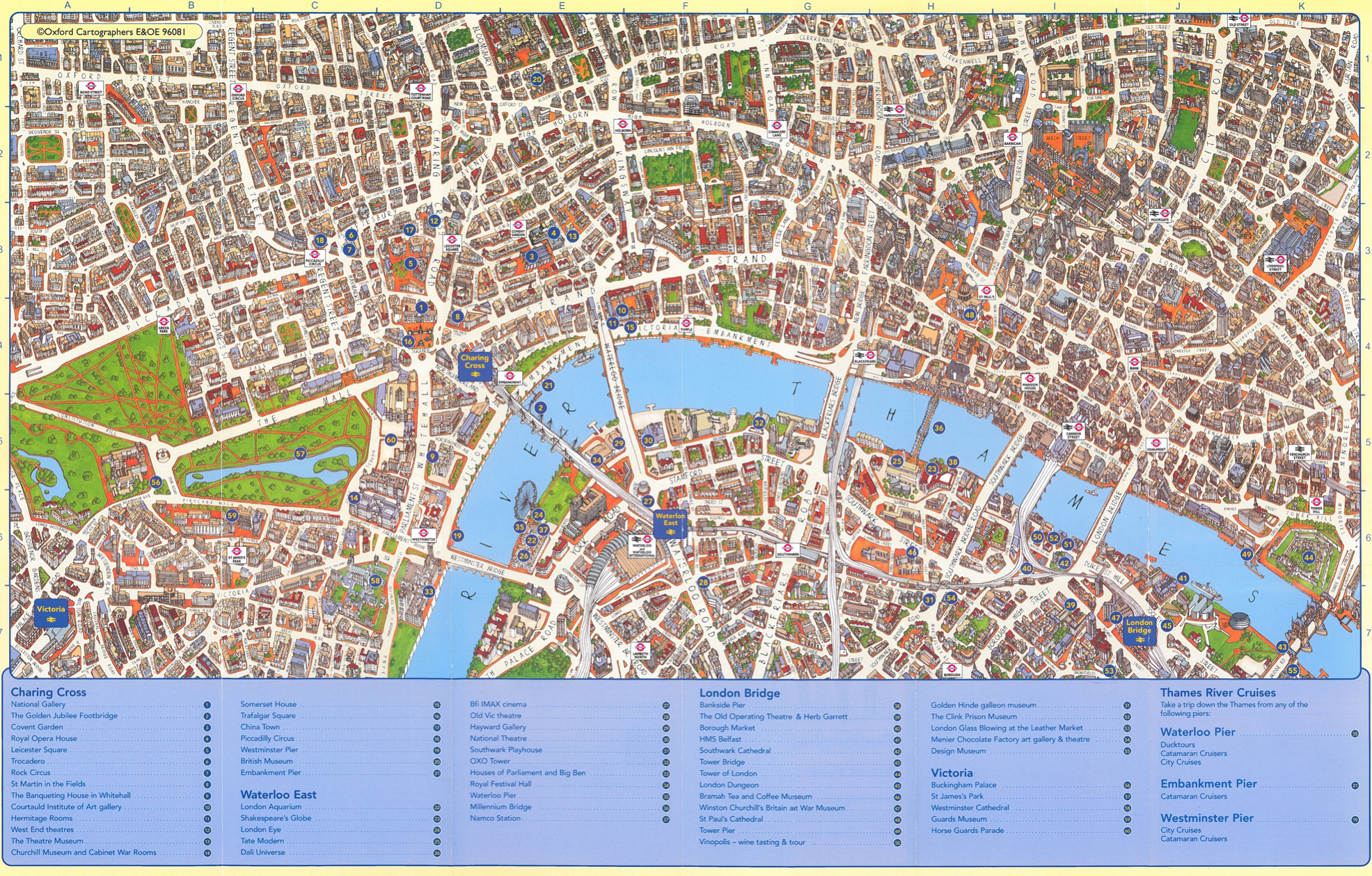 Map Of Downtown London Uk