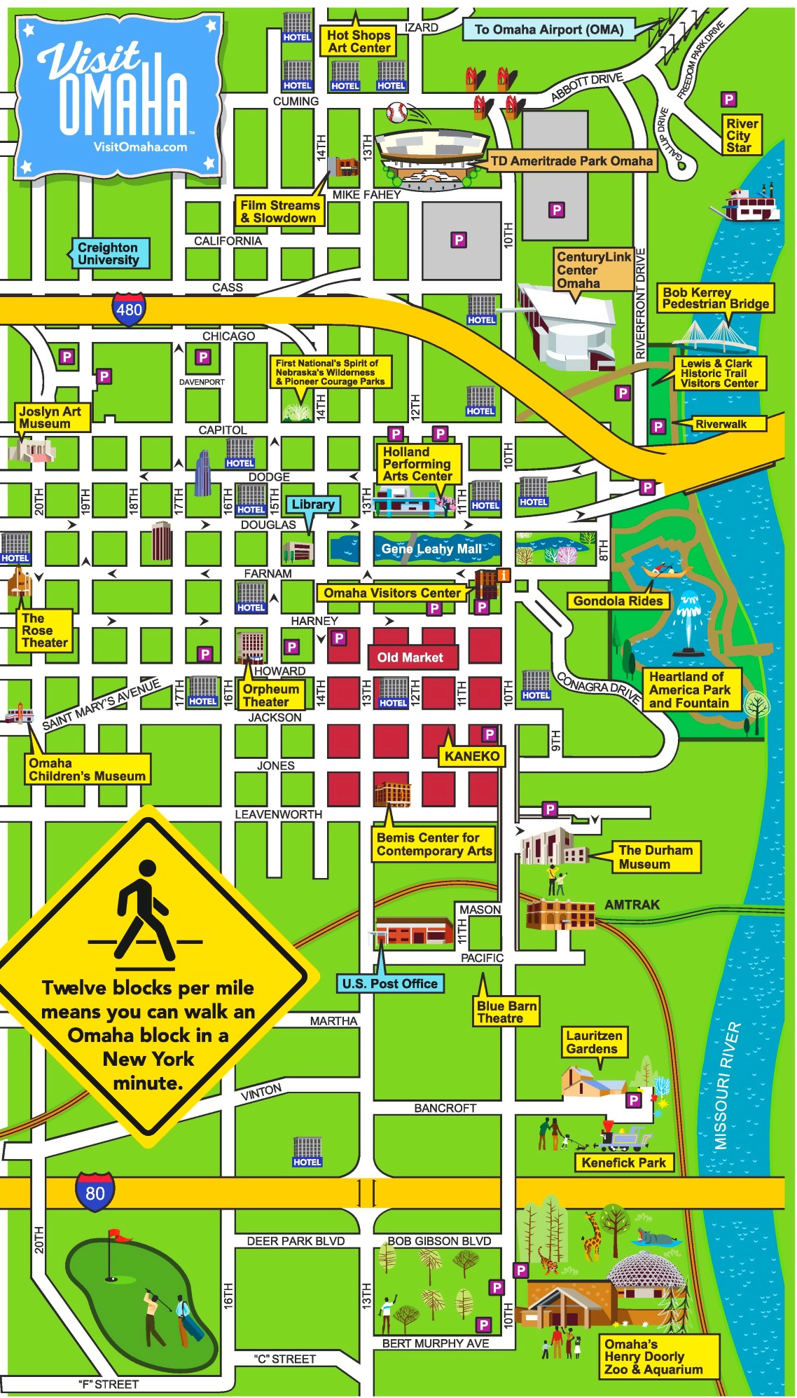 Map Of Downtown Omaha Streets