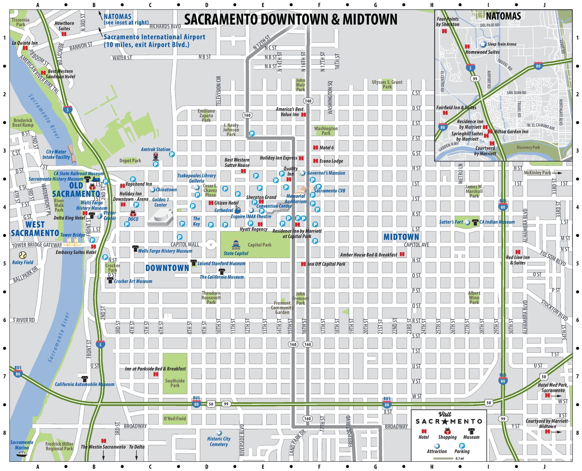 Map Of Downtown Sacramento