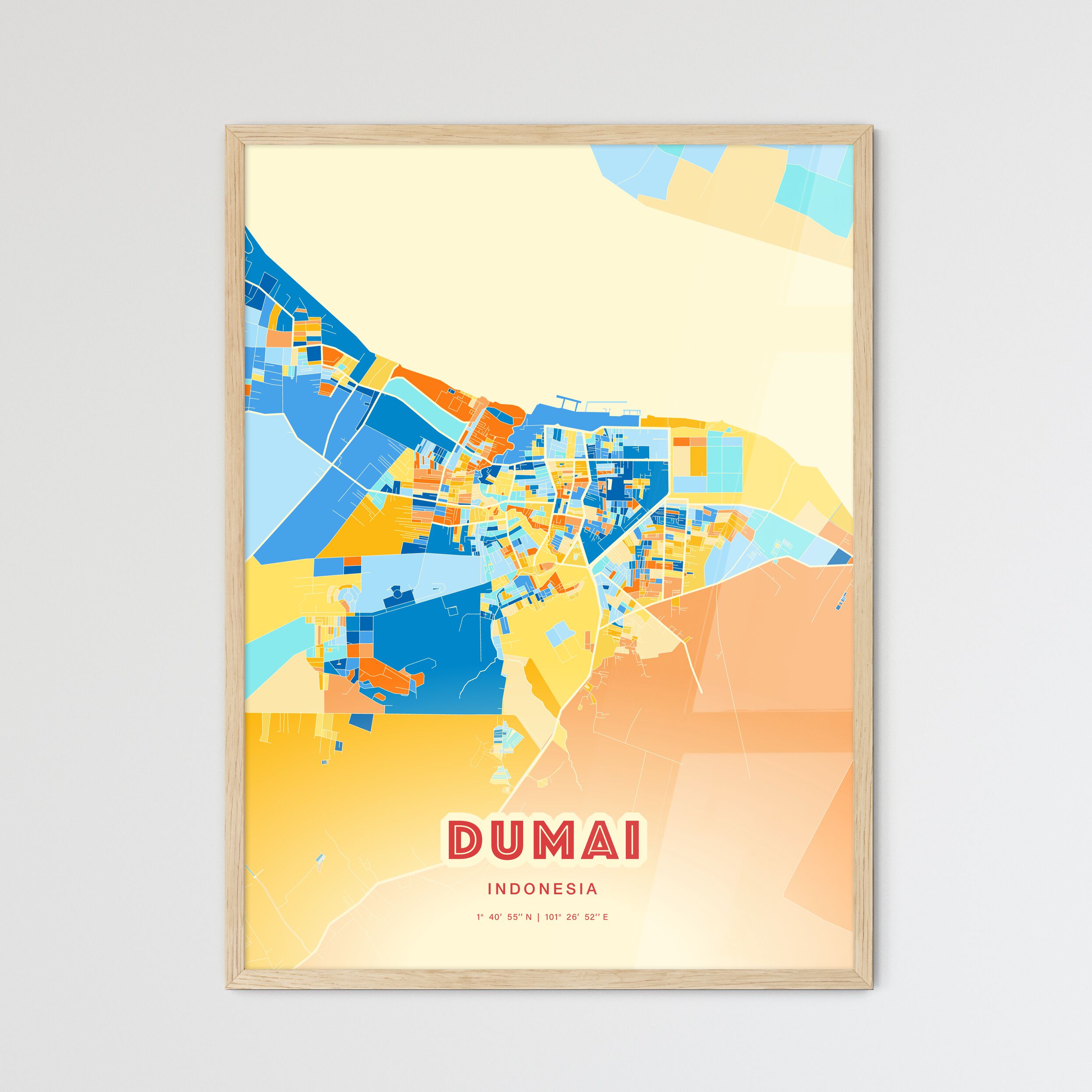 Map Of Dumai Indonesia