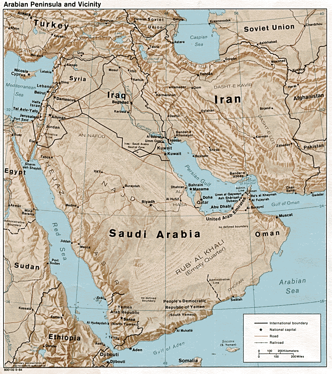 Map Of East Arab