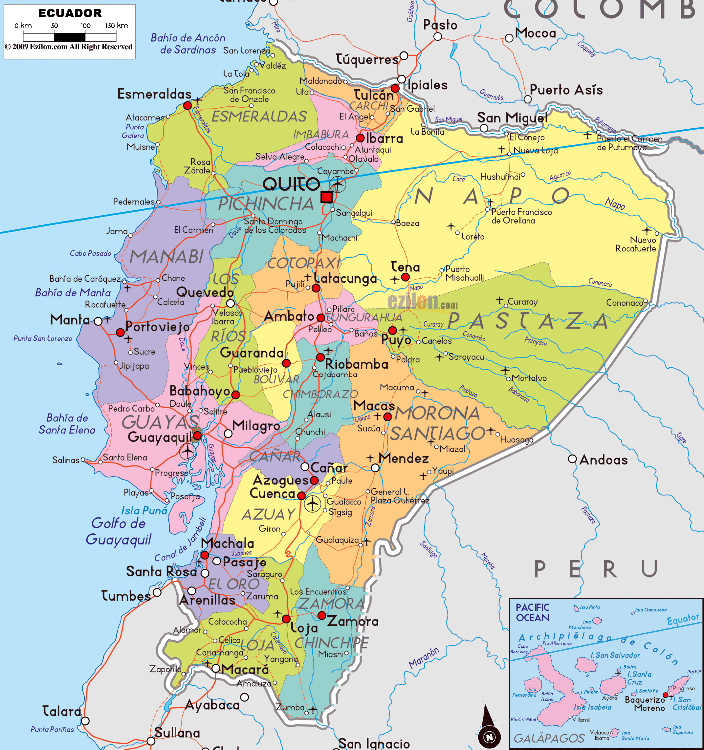 Map Of Ecuador