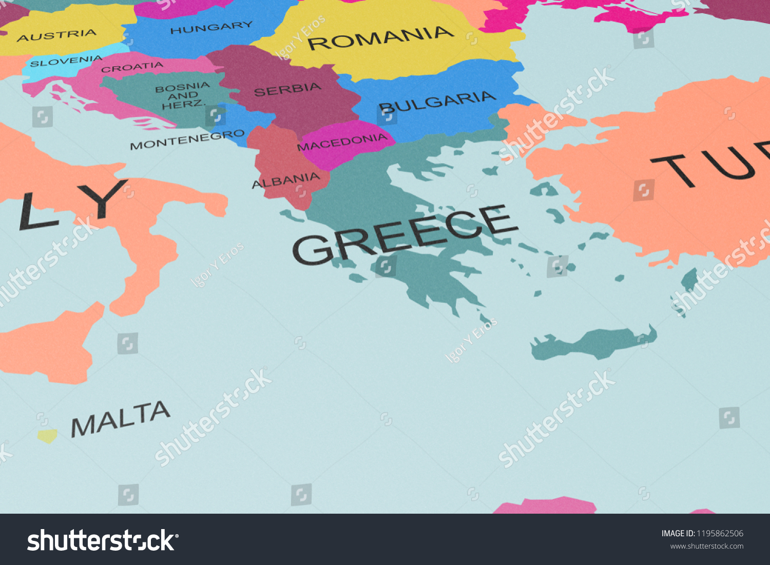 Map Of Europe And Greece