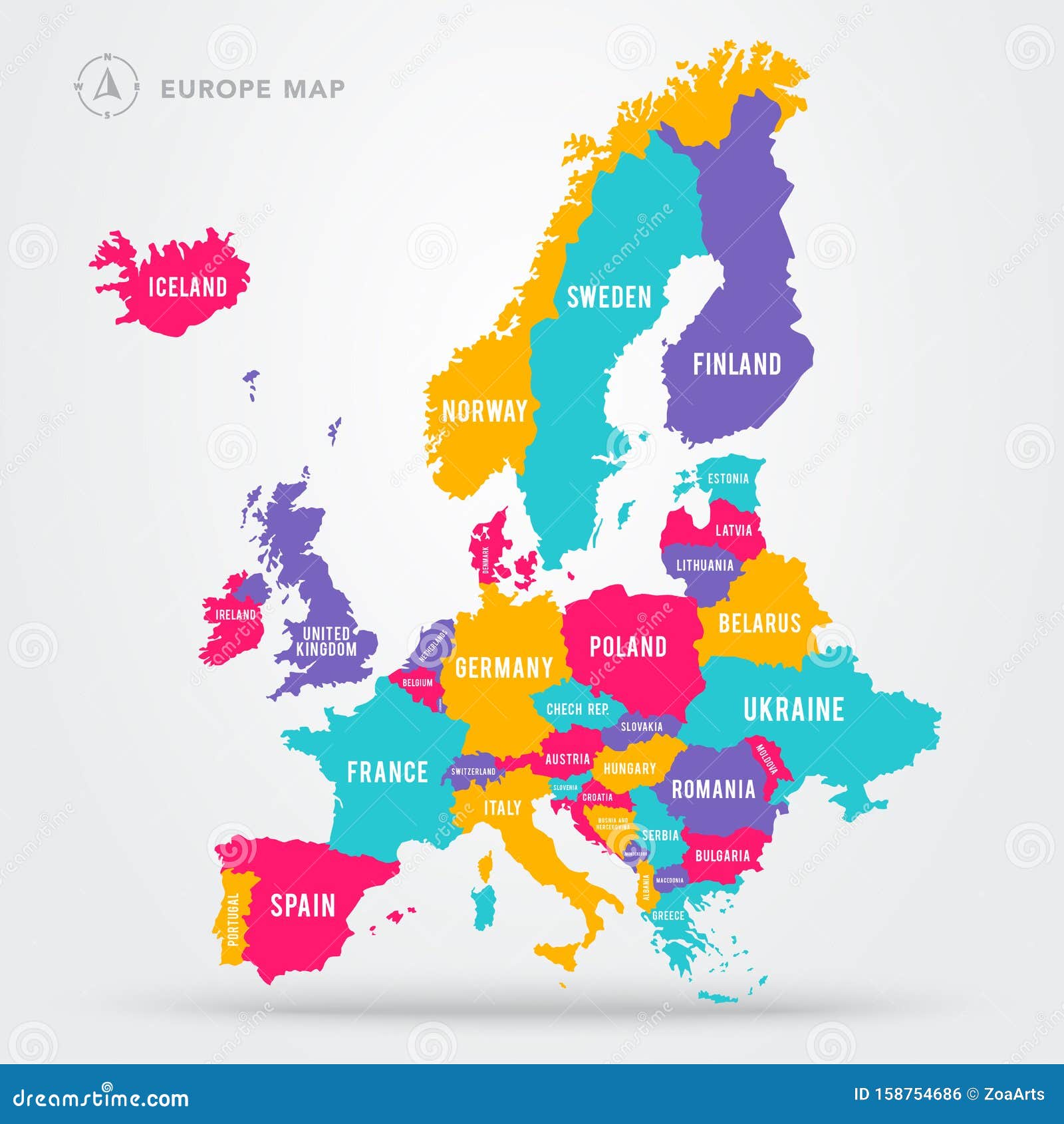 Map Of Europe Country