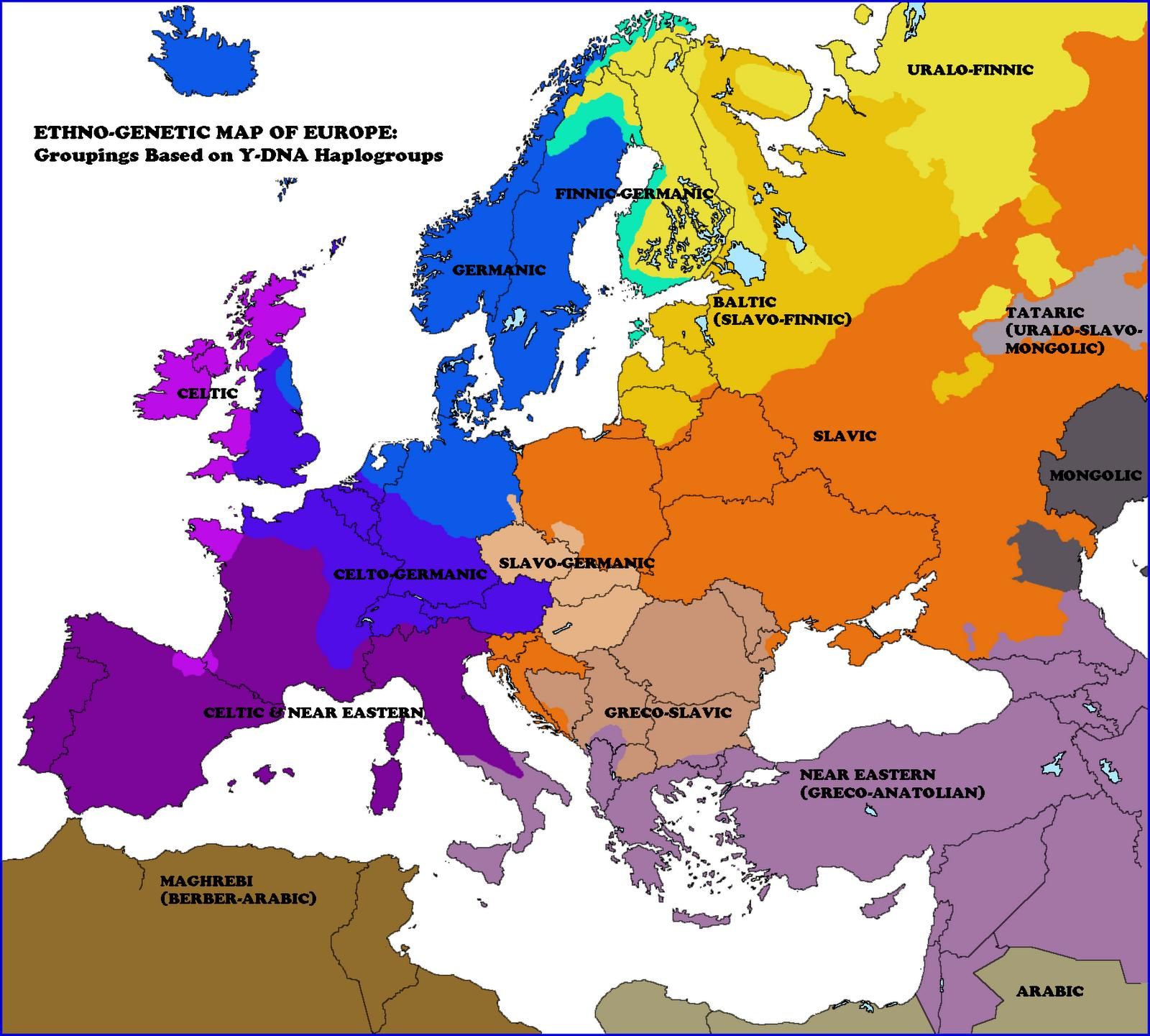 Map Of Europe Ethnic Groups