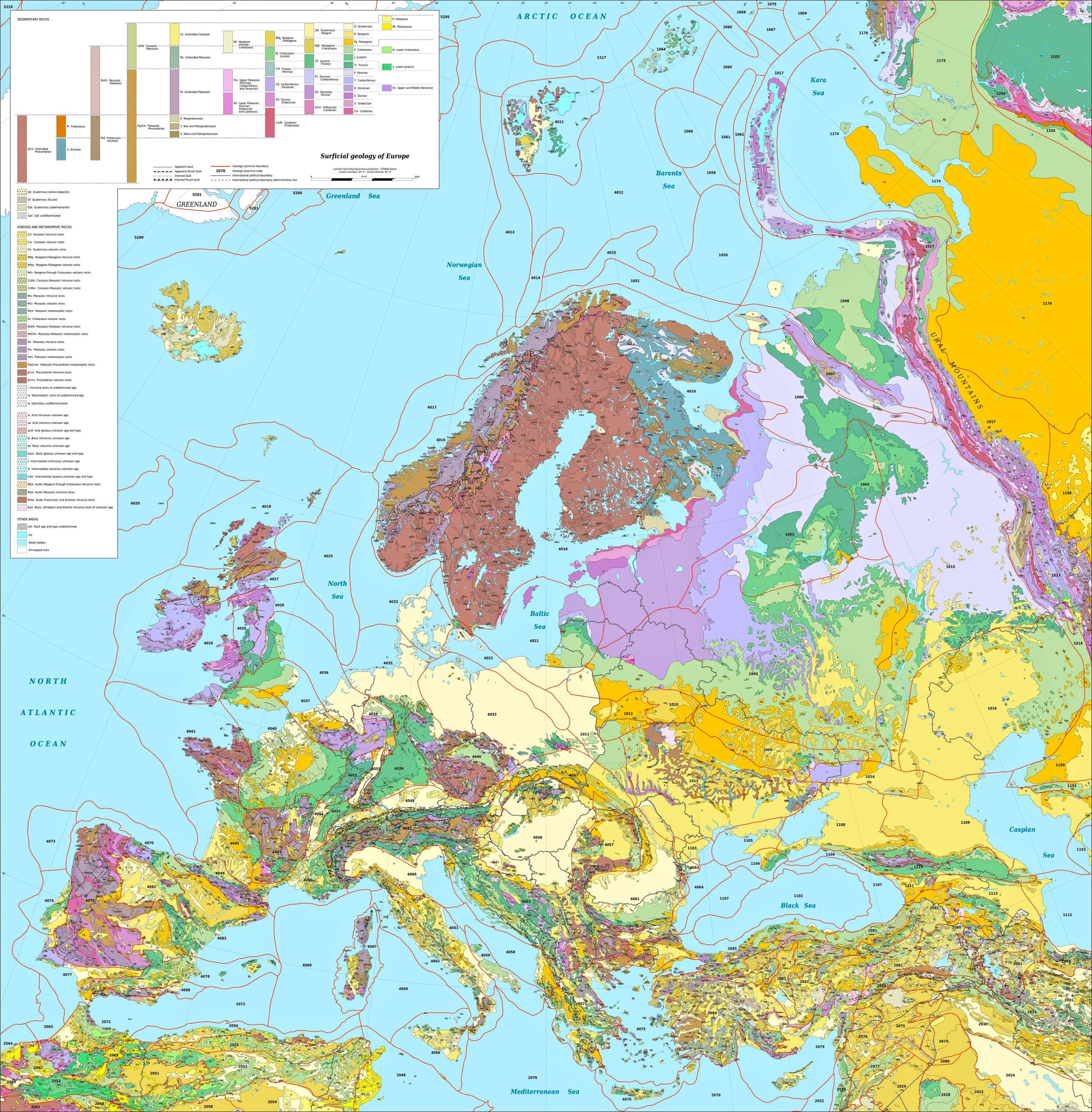 Map Of Europe Geology.com