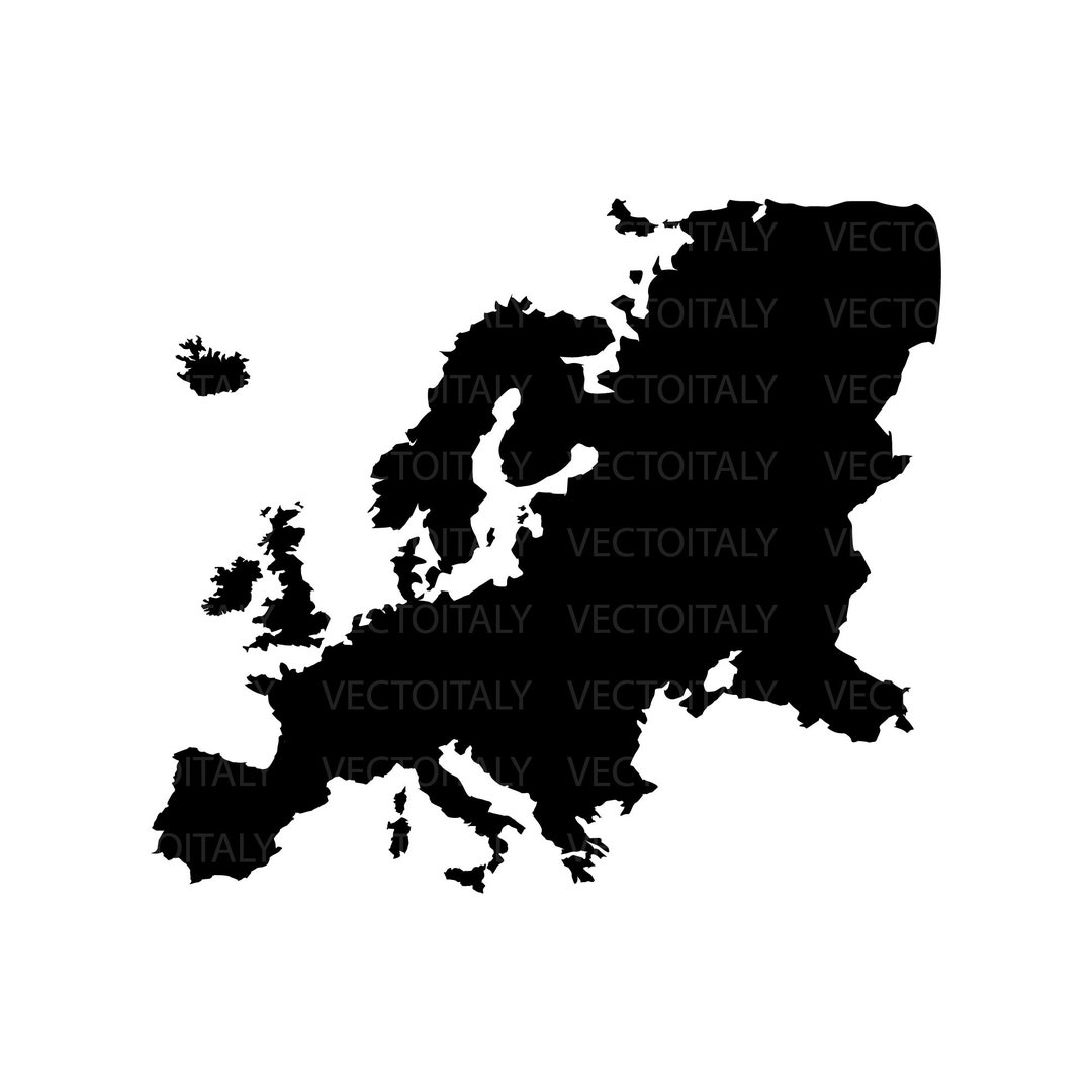 Map Of Europe Svg