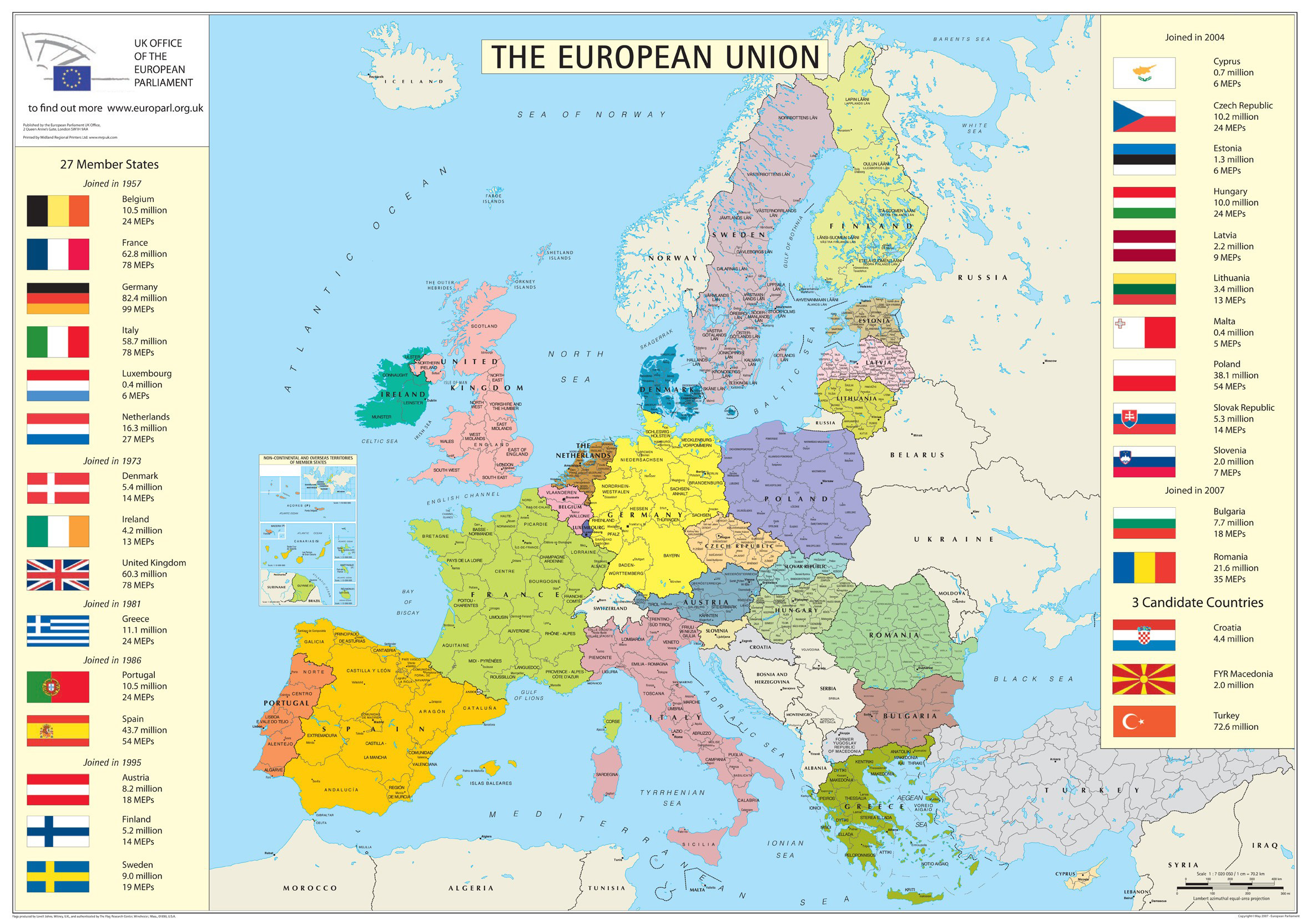 Map Of Europe Union
