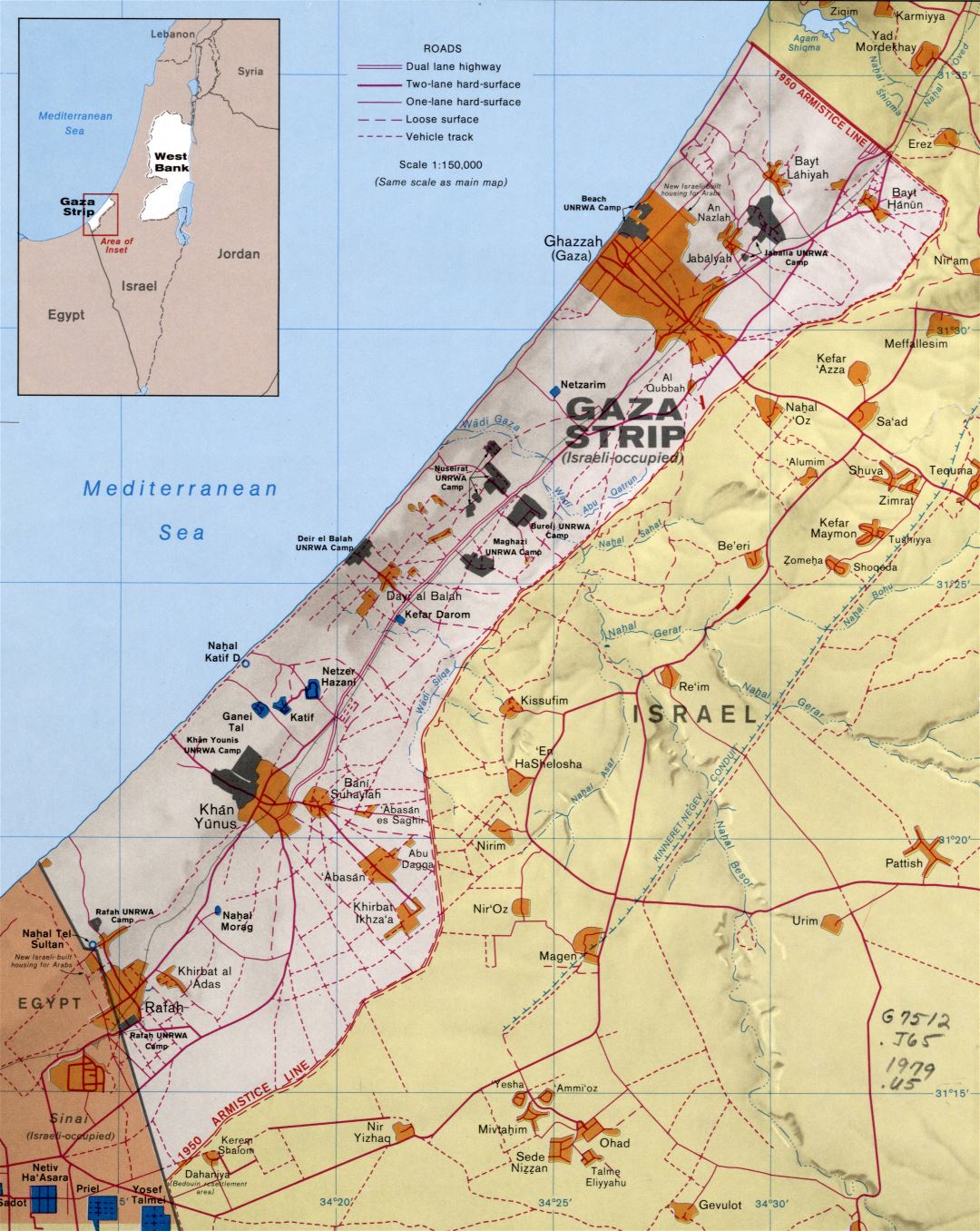 Map Of Gaza City