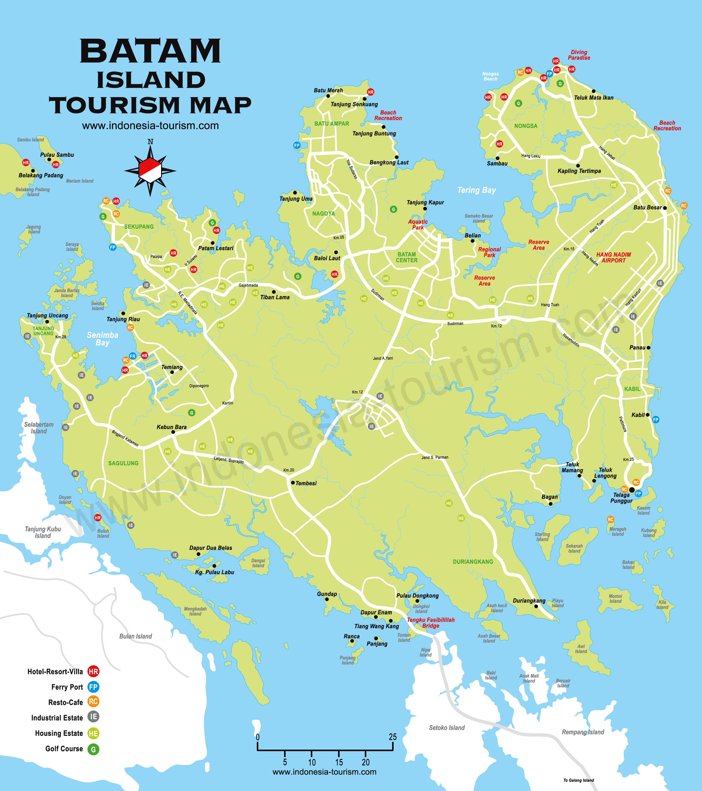 Map Of Indonesia Batam