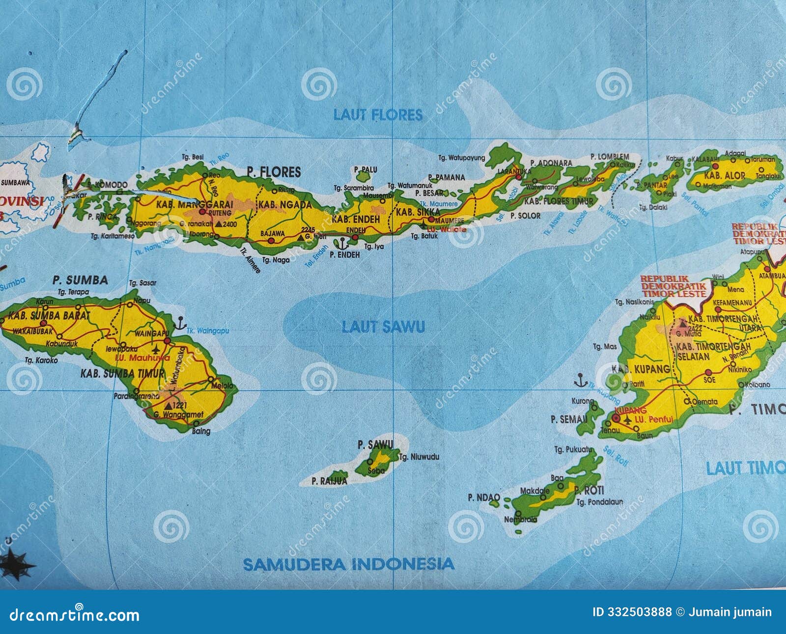 Map Of Indonesia Showing Flores Island