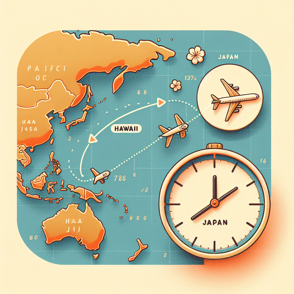 Map Of Japan To Hawaii