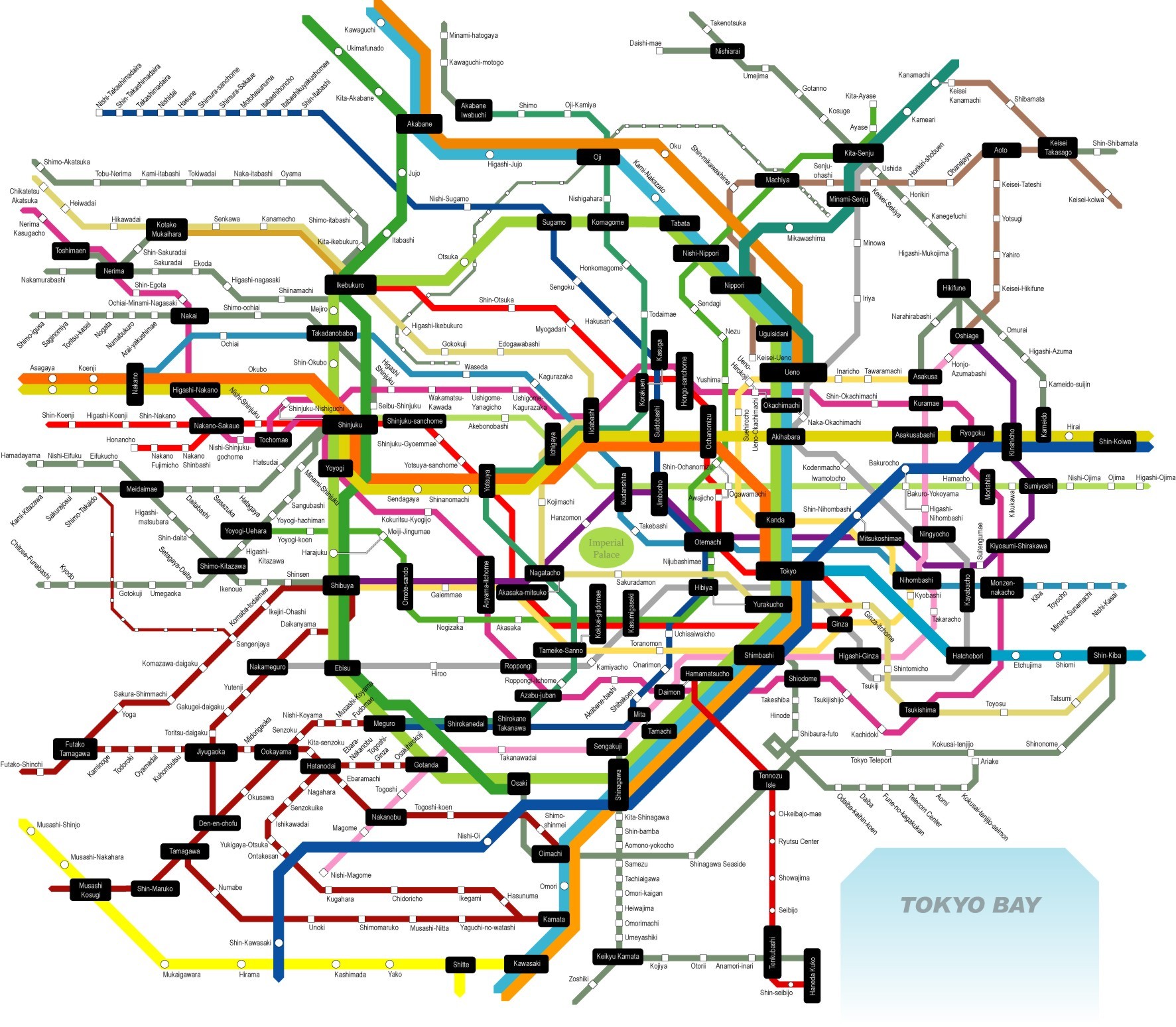 Map Of Japan Underground