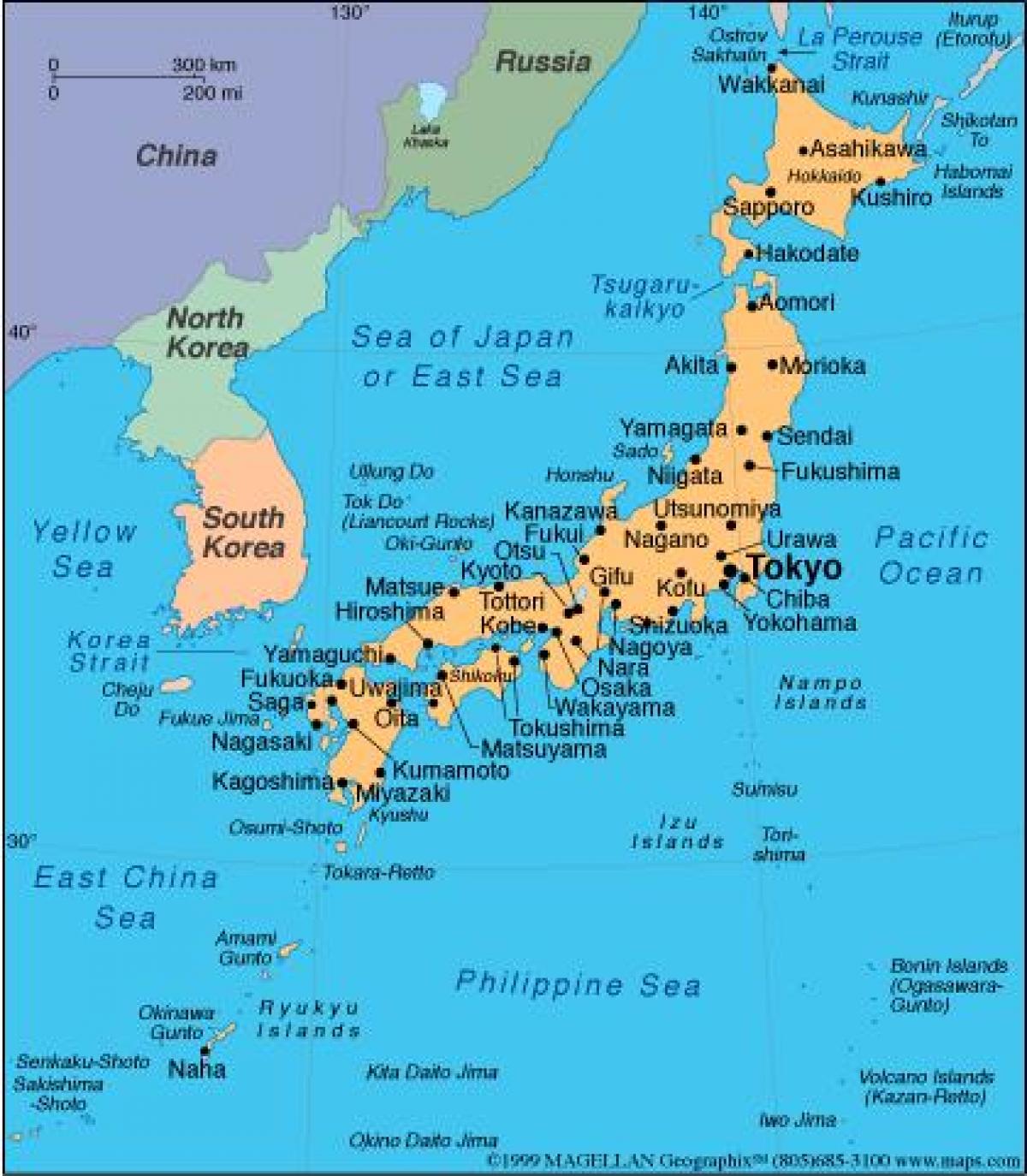 Map Of Japan With Islands