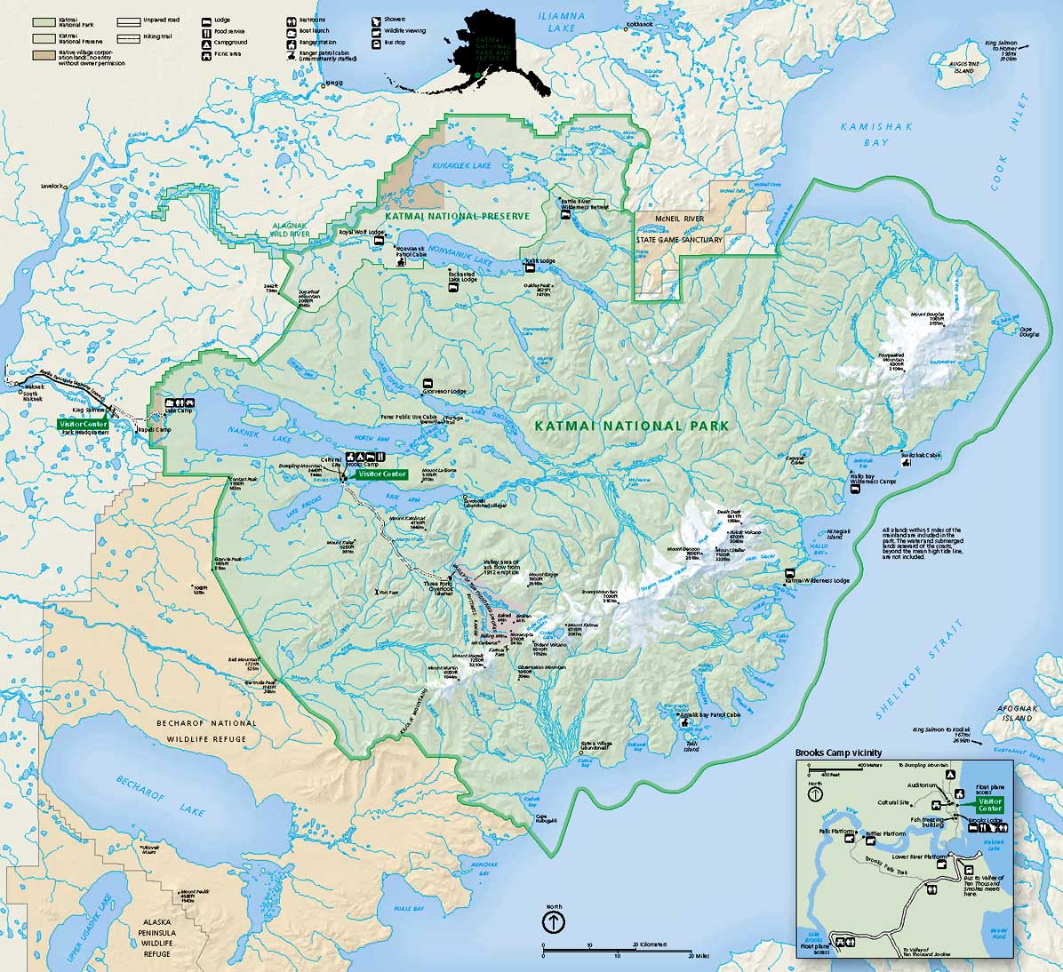Map Of Katmai Alaska