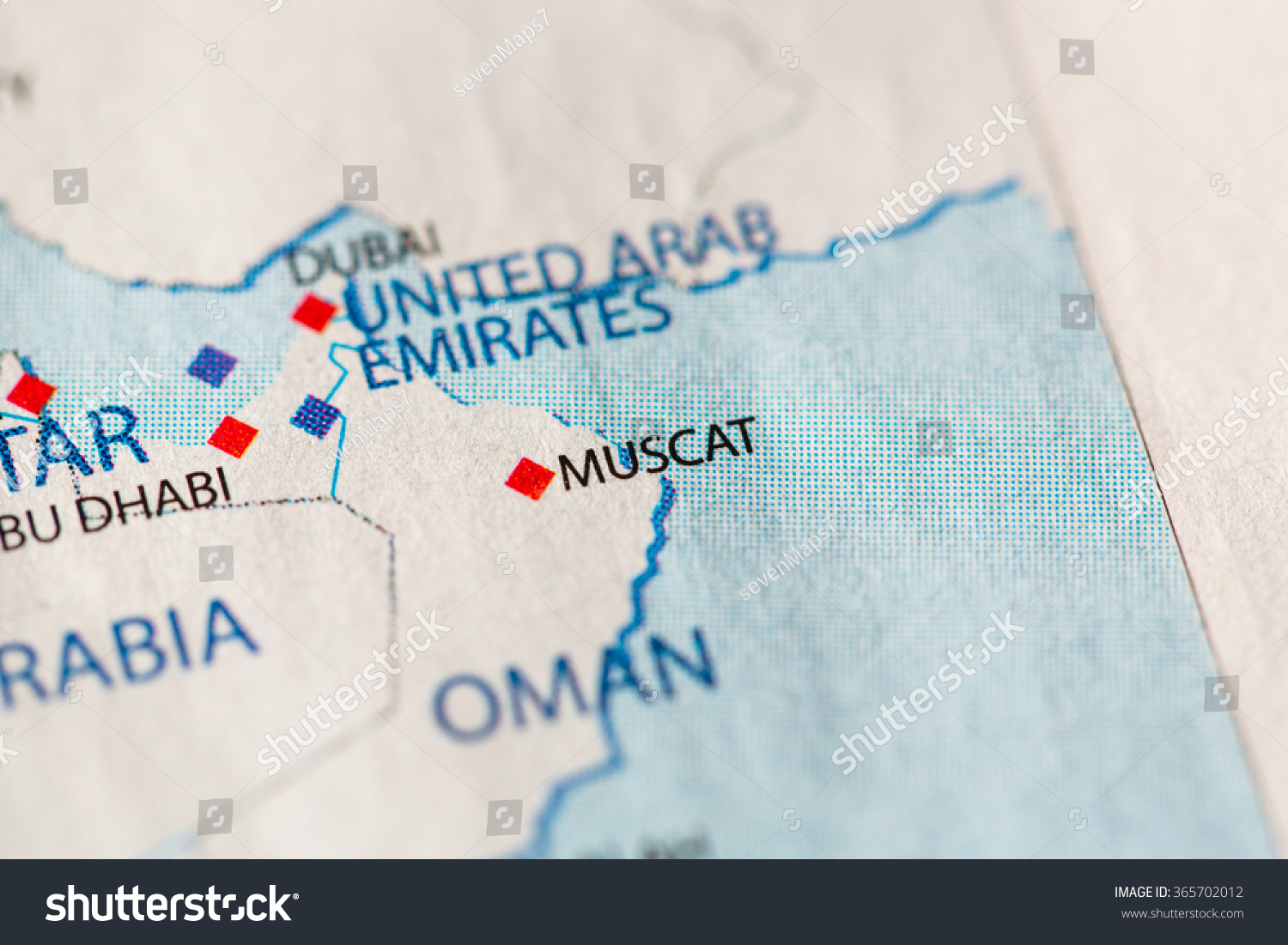 Map Of Middle East Muscat