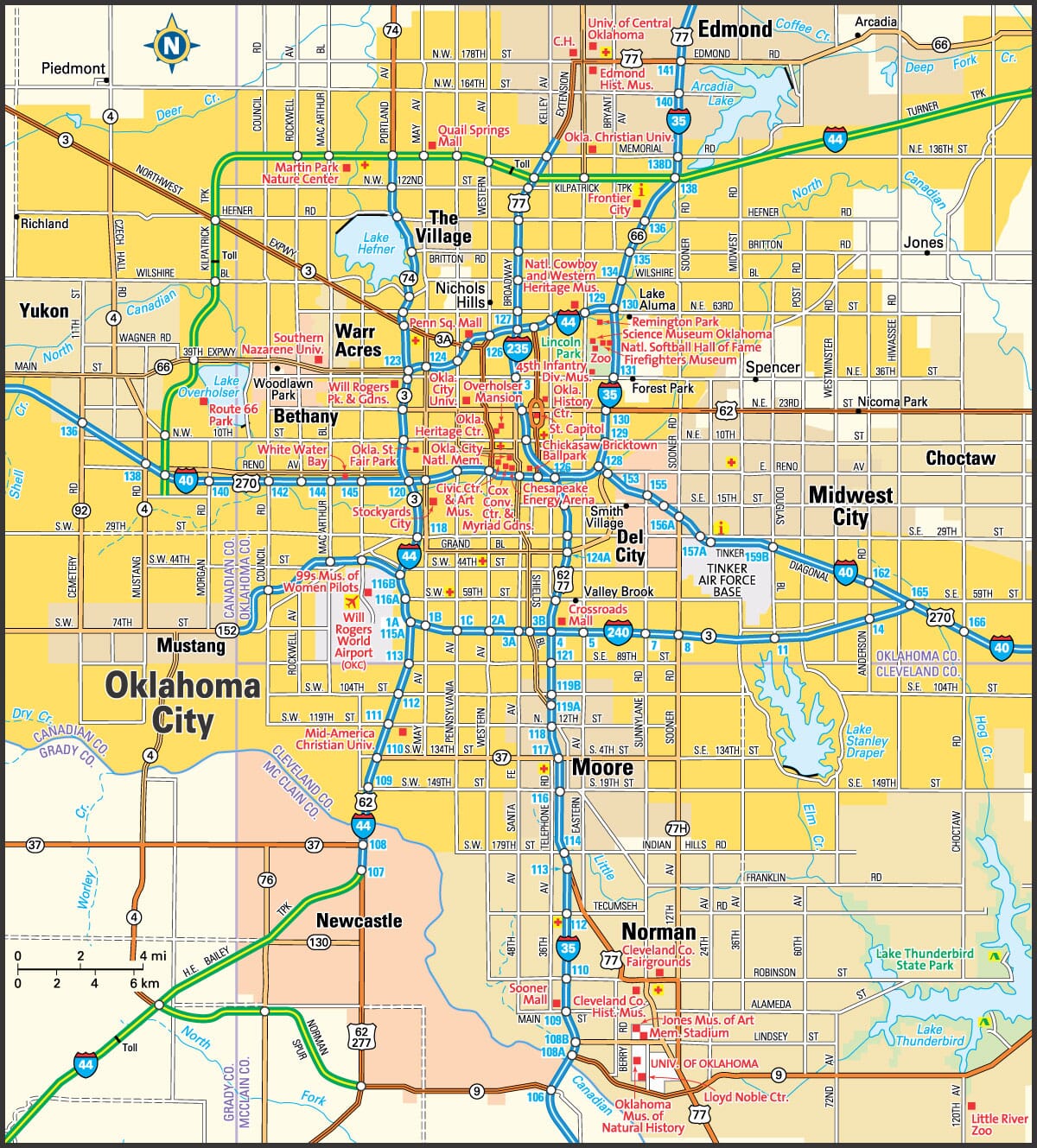Map Of Oklahoma City