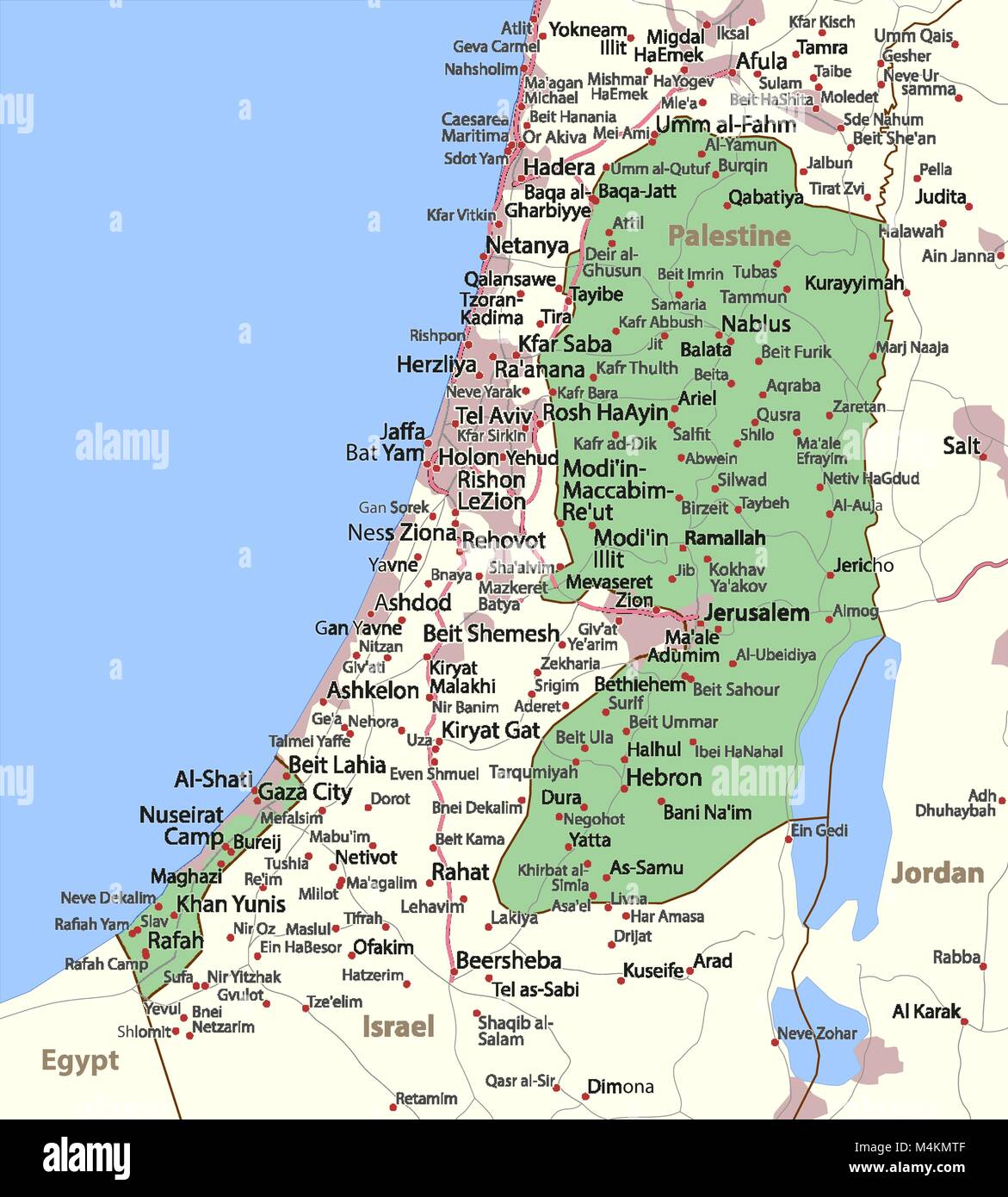 Map Of Palestine