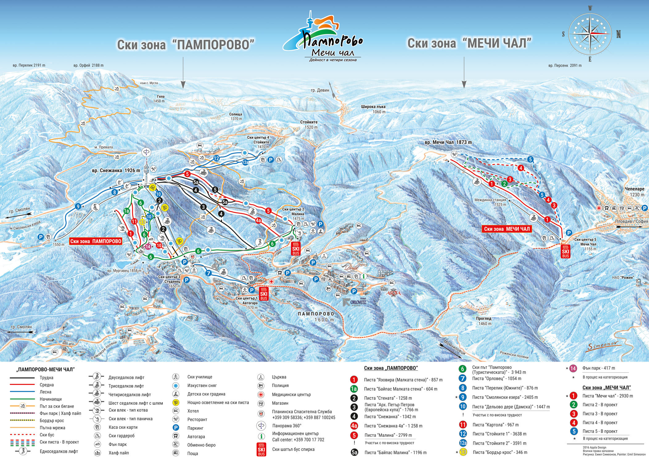 Map Of Pamporovo Bulgaria