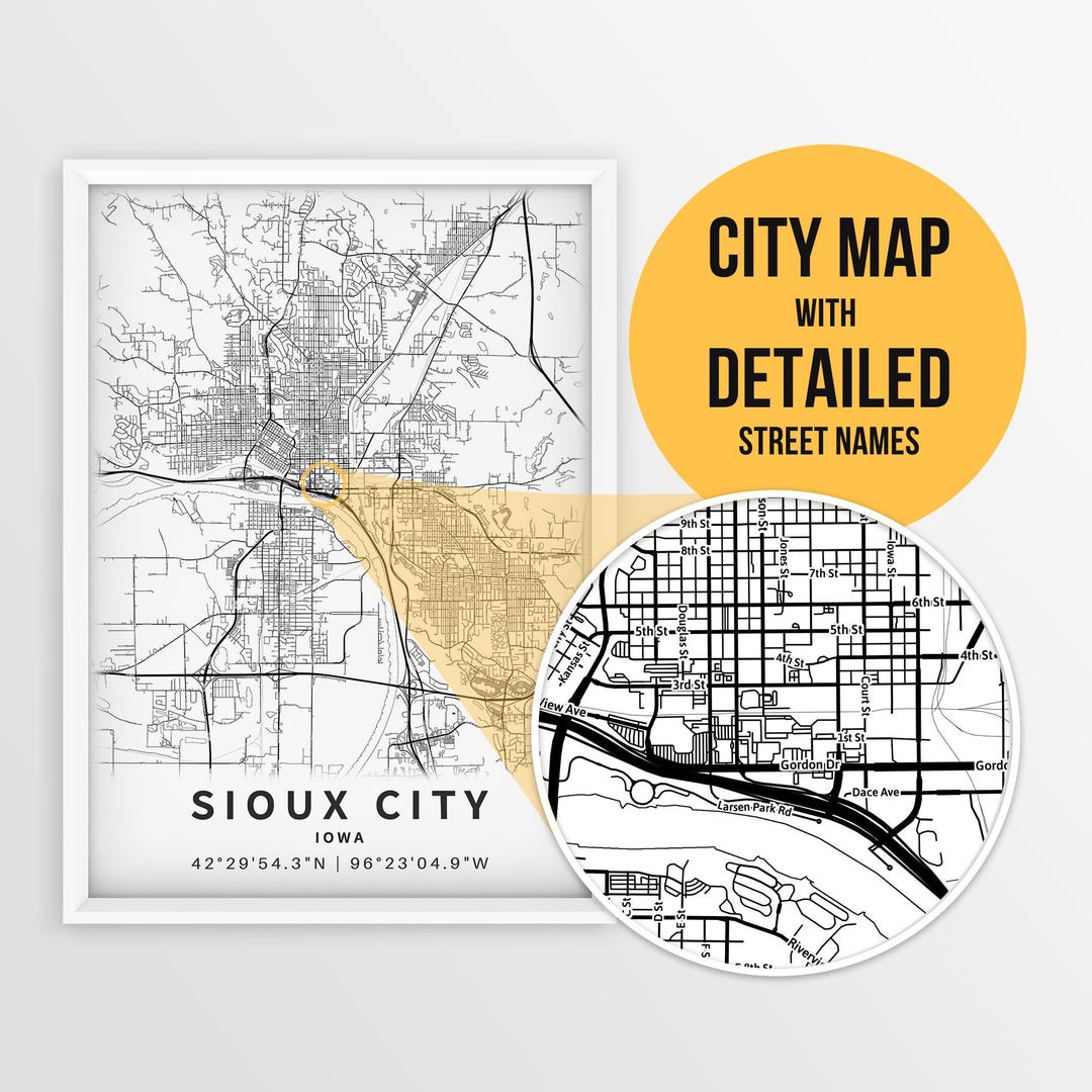 Map Of Sioux City Iowa