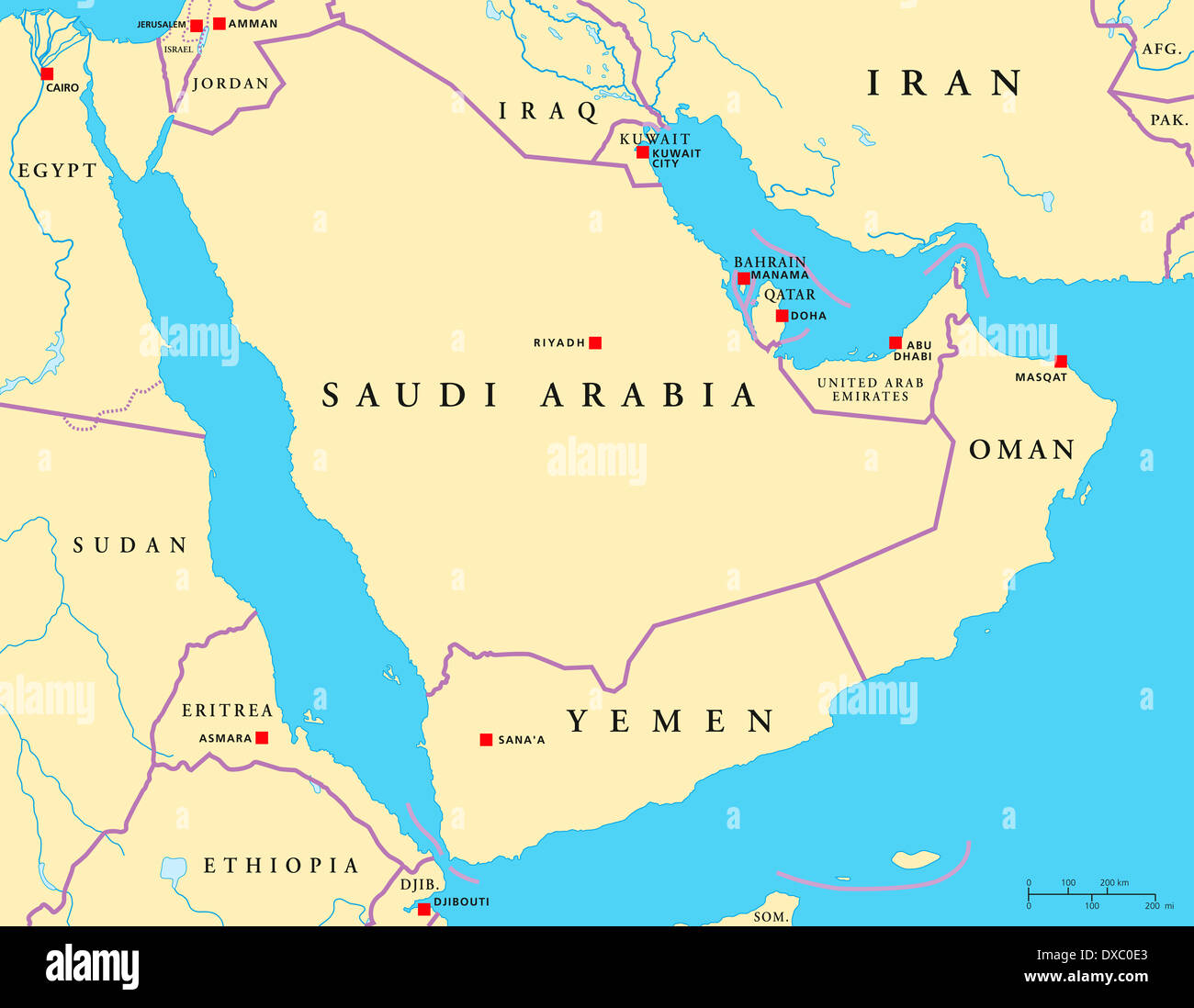 Map Of The Arab