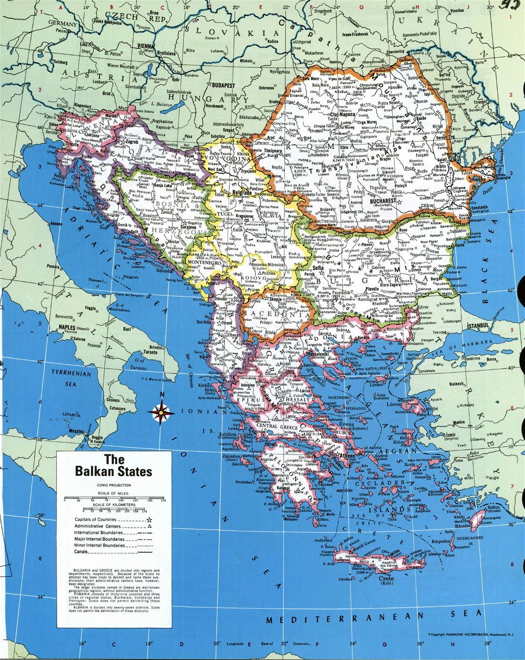 Map Of The Balkan