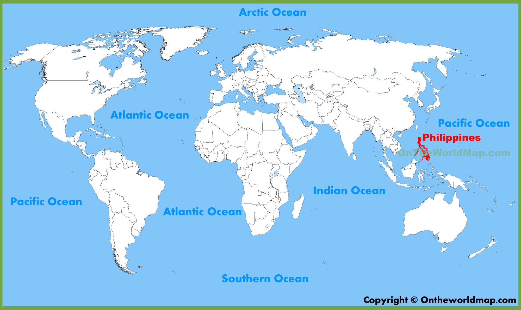 Map Of The World Philippines