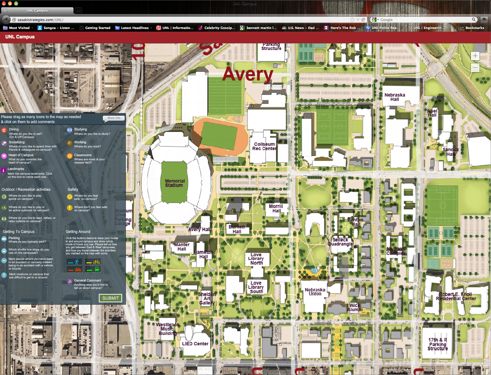 Map Of Unl City Campus