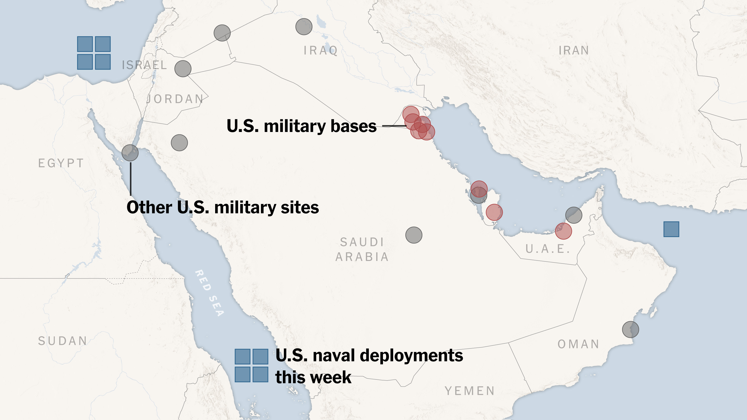 Map Of Us Base In Bahrain