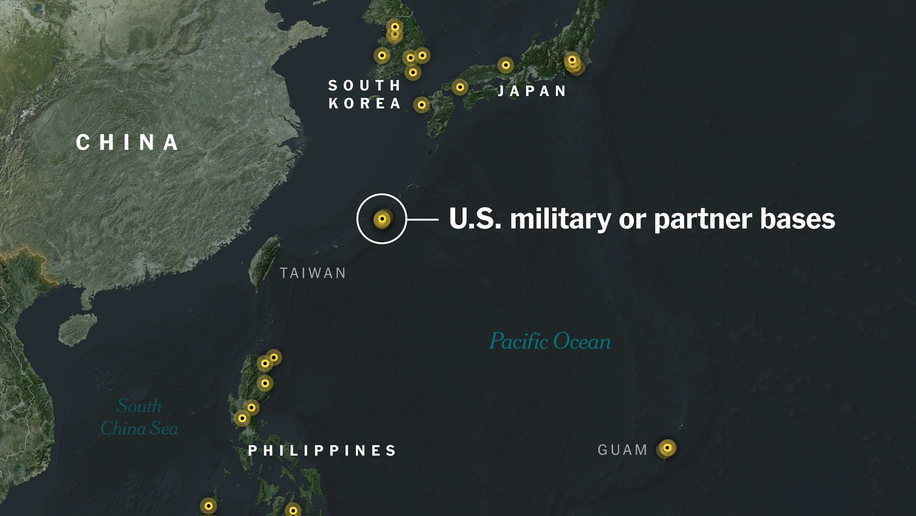 Map Of Us Military Bases Asia